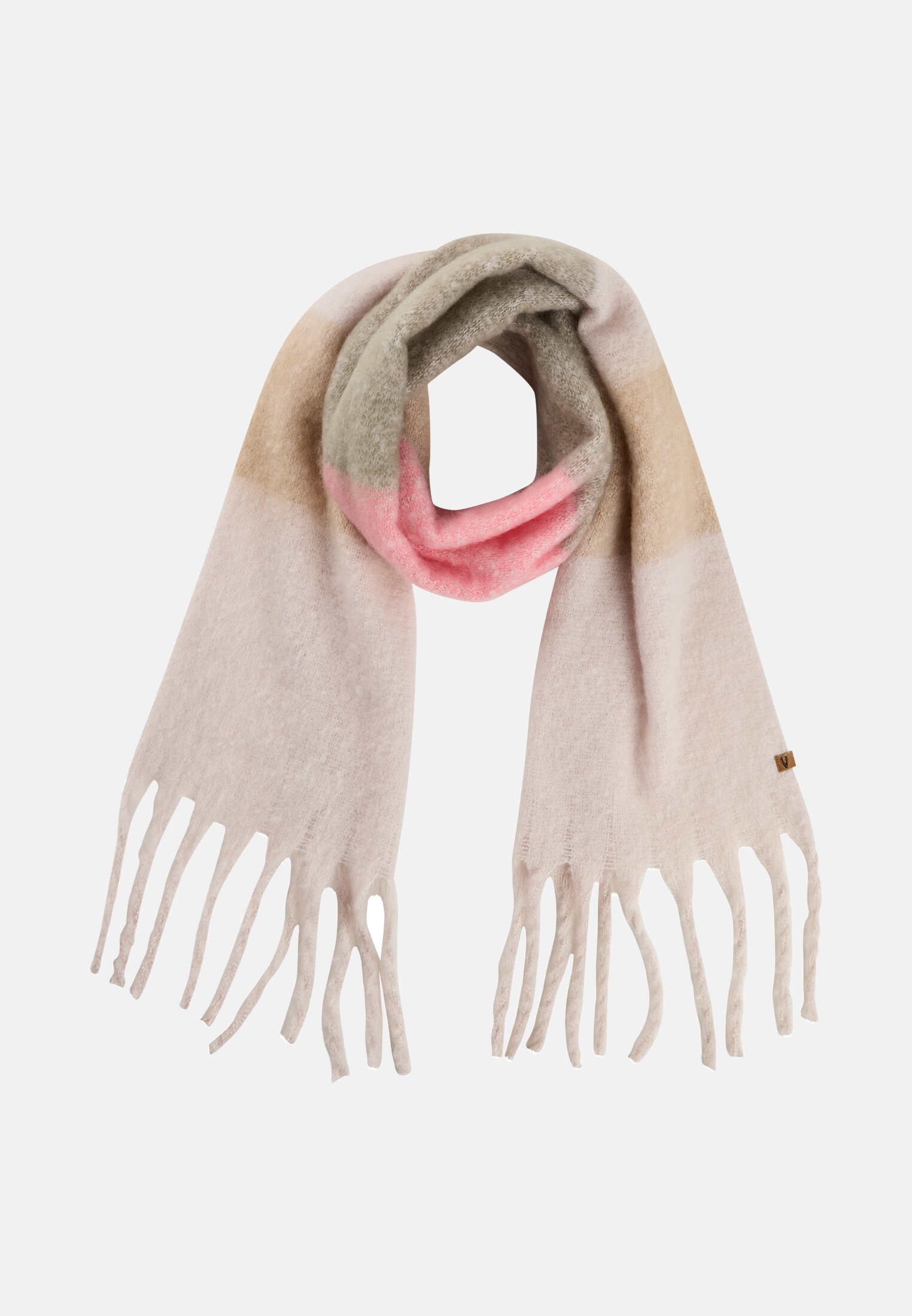Women Scarf made of soft material Berry frontal front