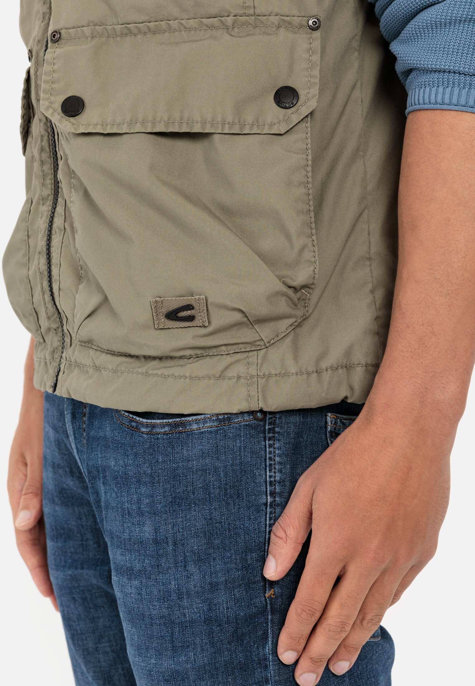 Multipocket Weste für Herren in Khaki | 62 | camel active