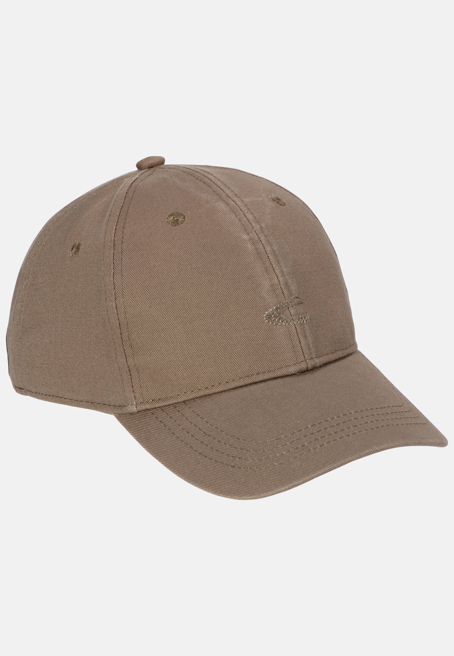 Herren Cap aus Baumwolle Braun frontal vorn