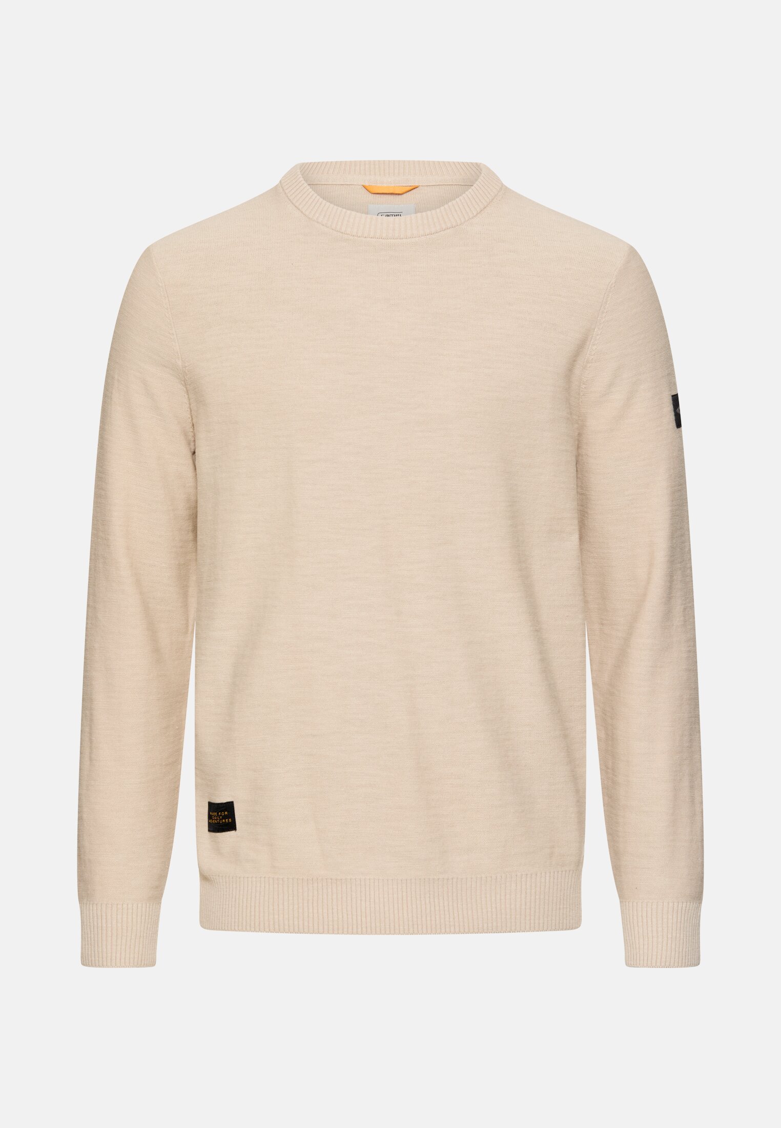 Heren Gebreide trui van puur katoen frontaal voor