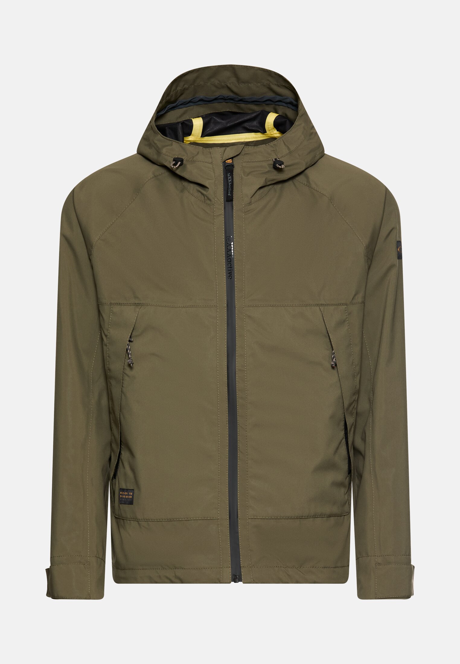 Heren teXXXactive® Blouson met capuchon Olijfgroen frontaal voor