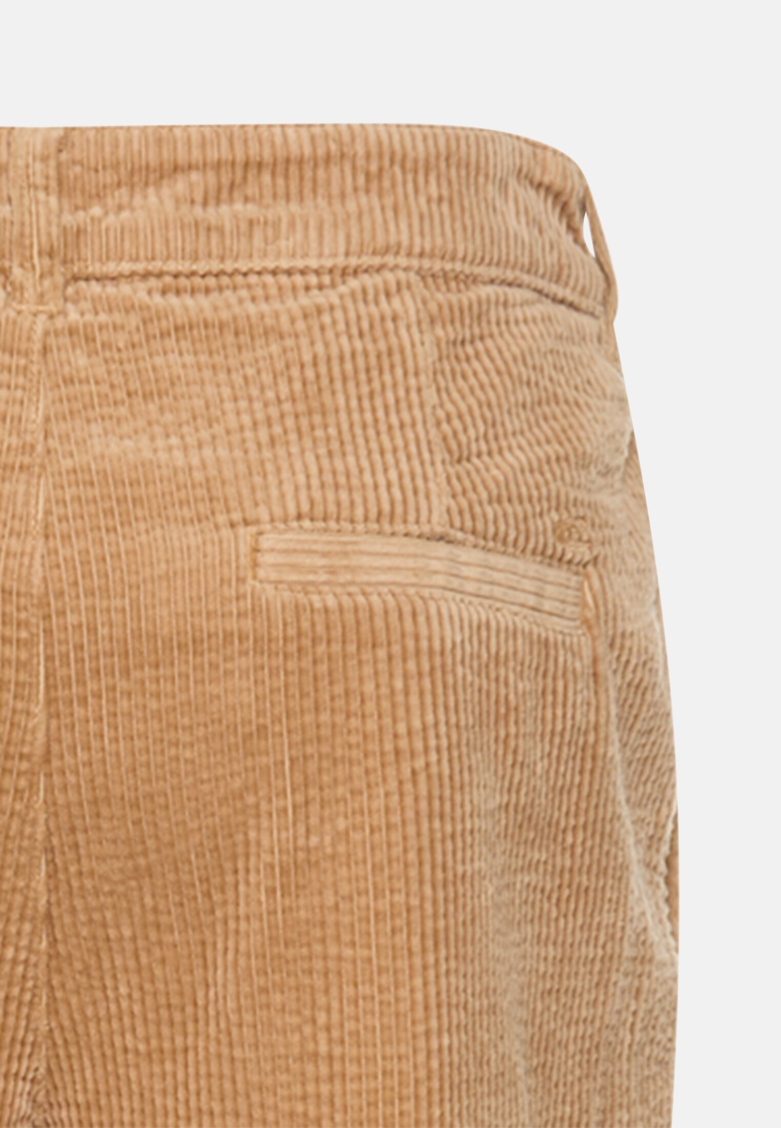 Women Relaxed fit chino trousers made of cotton Caramel close back