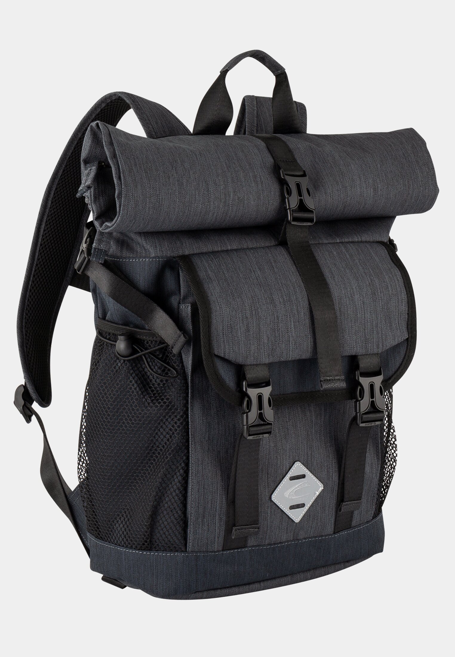 Herren SATIPO Rucksack aus Nylon Dunkelgrau frontal vorn