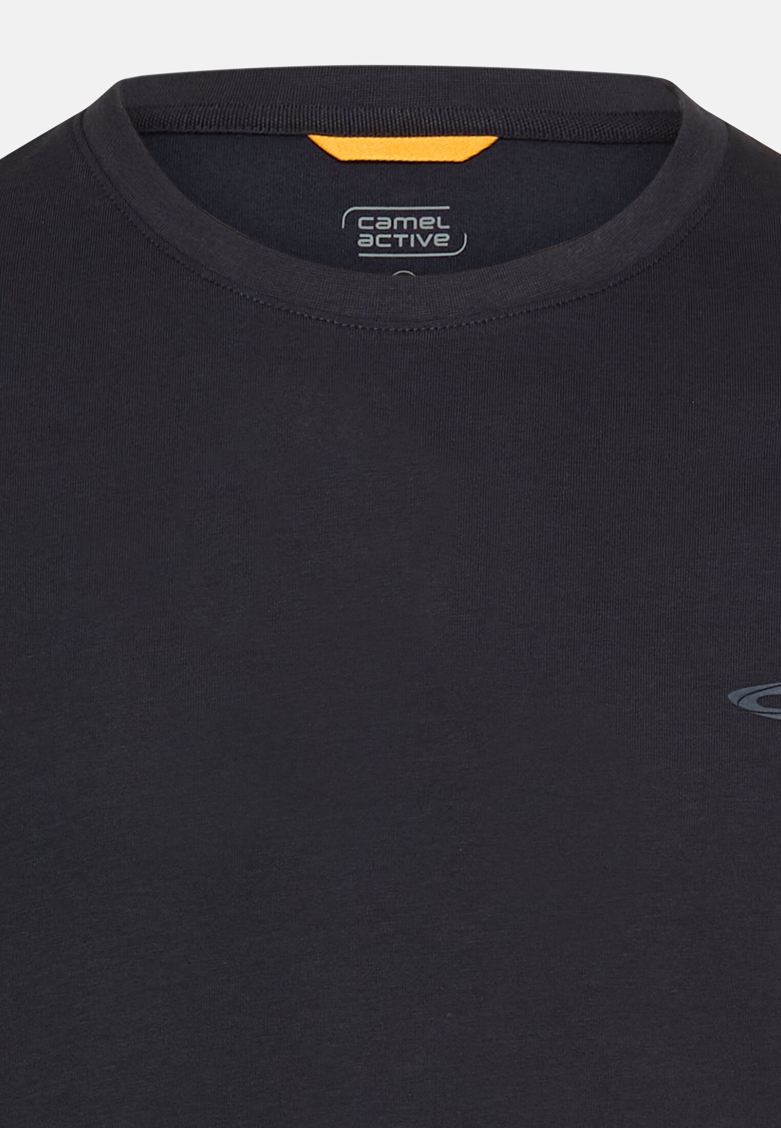 Men fleXXXactive® Long Sleeve Shirt with Crew Neck Dark Blue front close