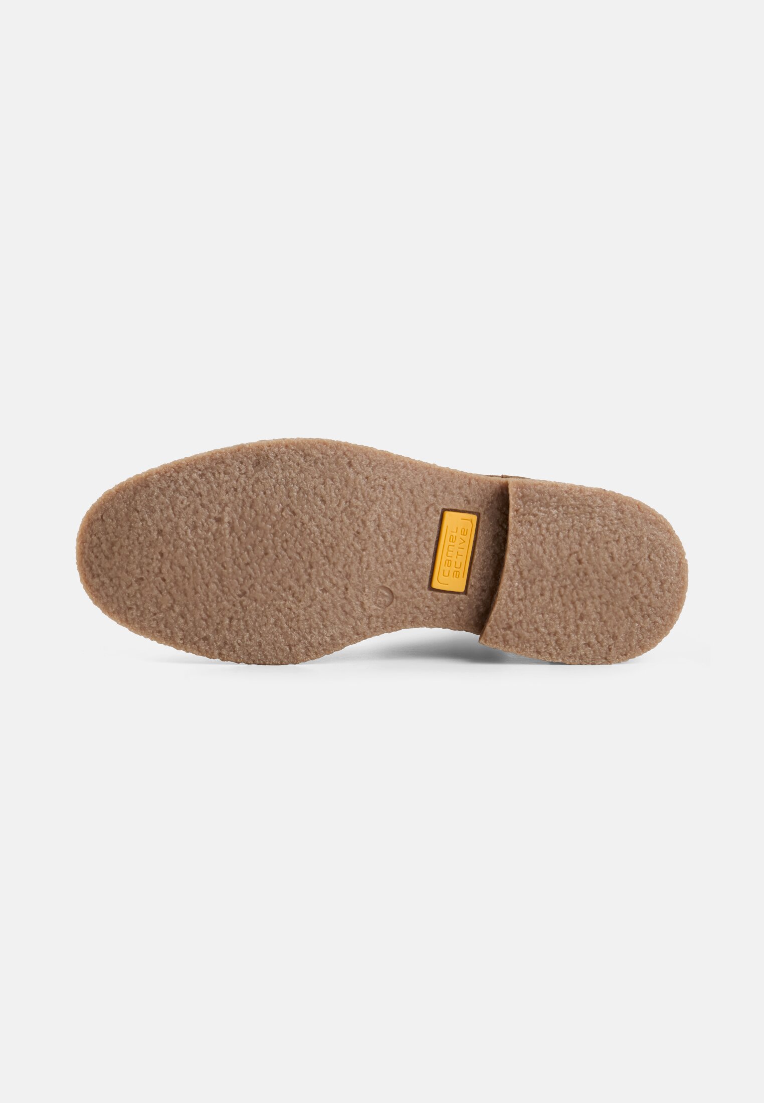 Damen Chelsea Boot aus Veloursleder Braun hinten nah