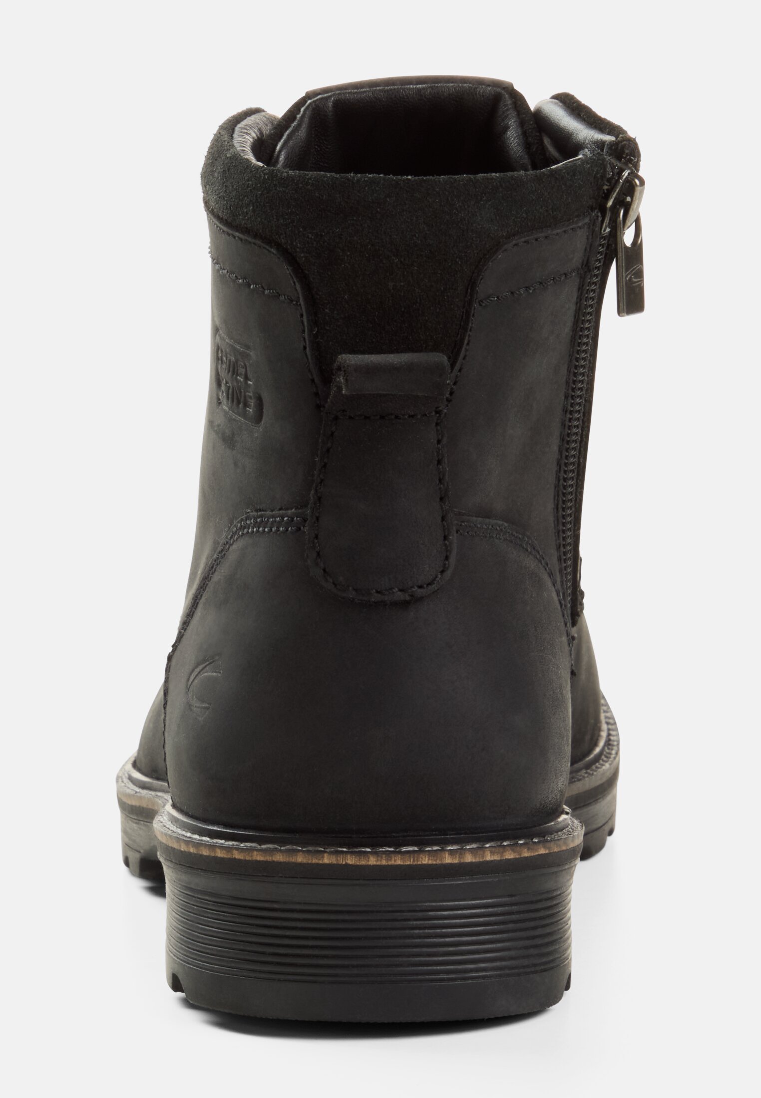 Herren FLOW Boot aus echtem Leder Schwarz vorne nah