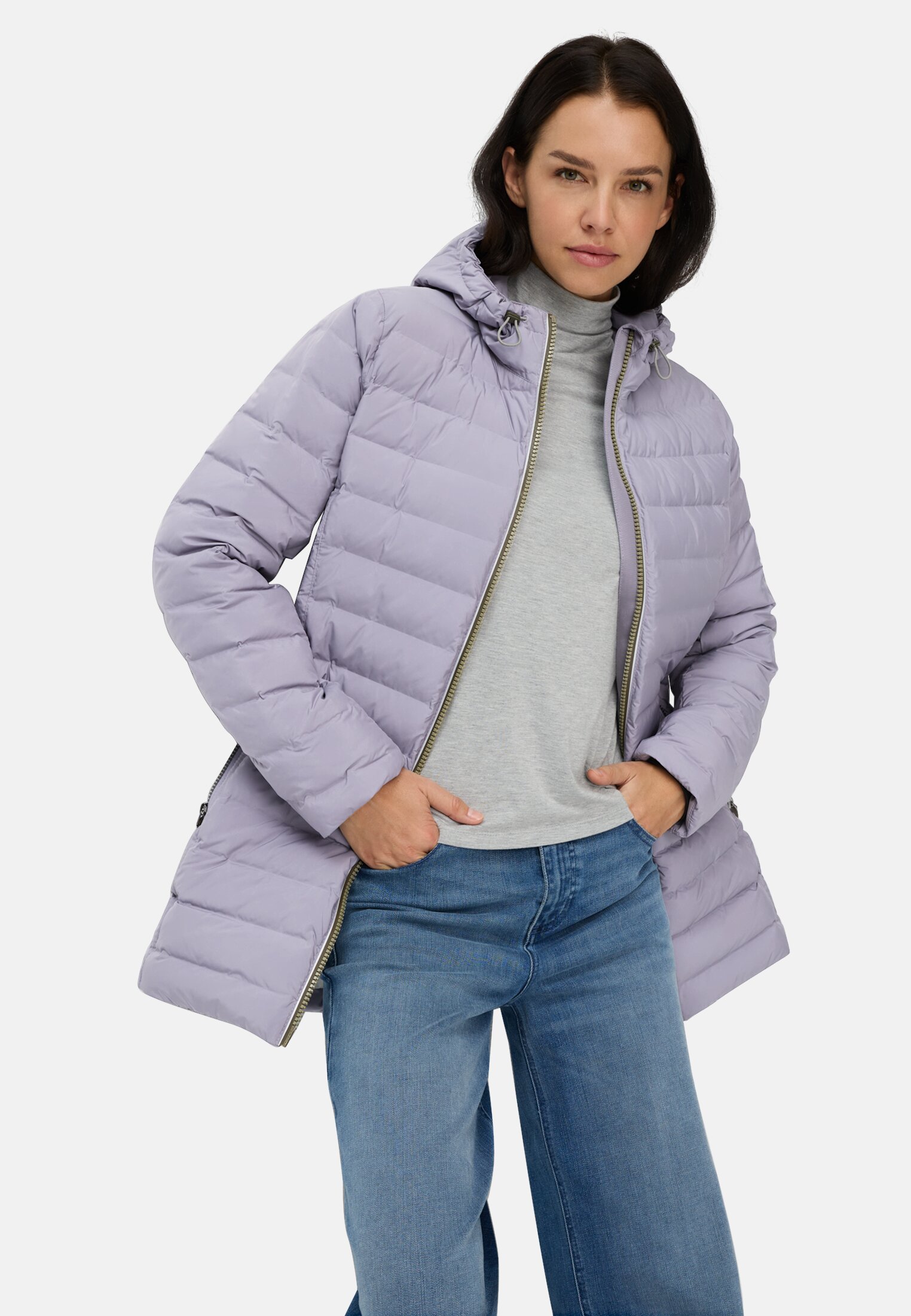 Damen teXXXactive® Funktionsjacke mit Kapuze Lila getragen emotional