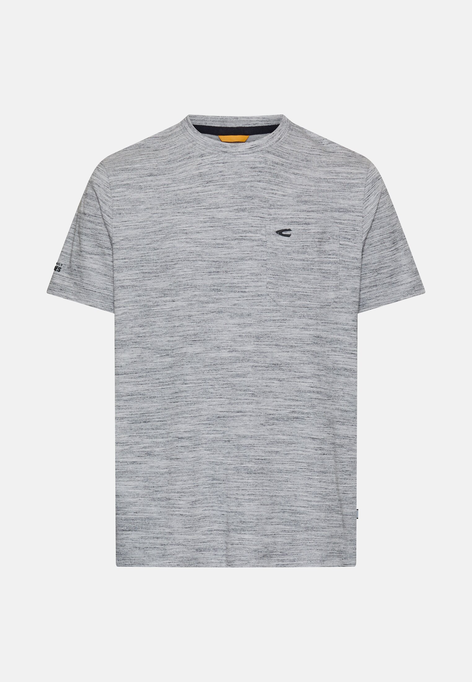 Heren T-shirt met Quick Dry functie Steengrijs frontaal voor