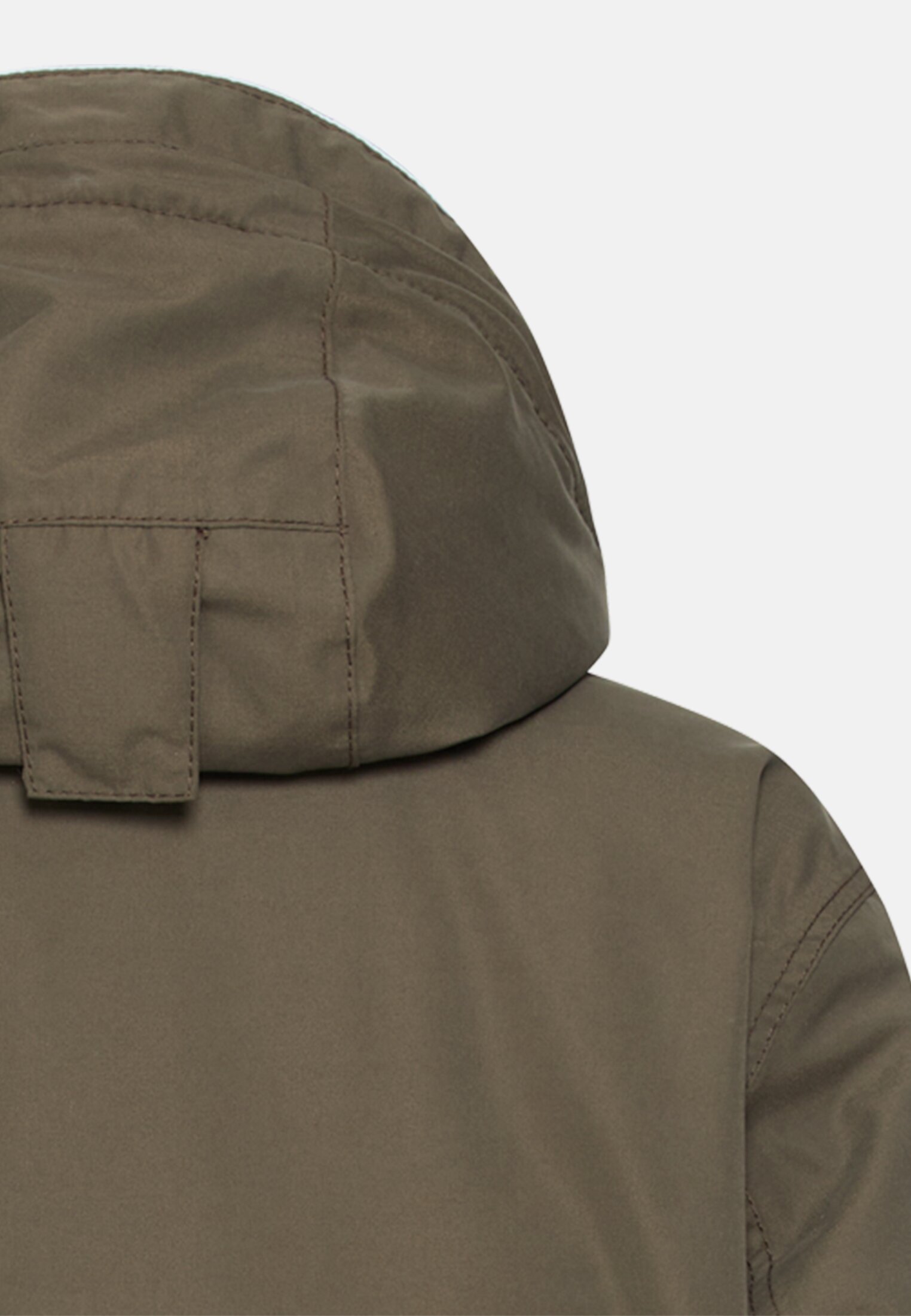 Men teXXXactive© functional jacket with removable hood Dark Green close back