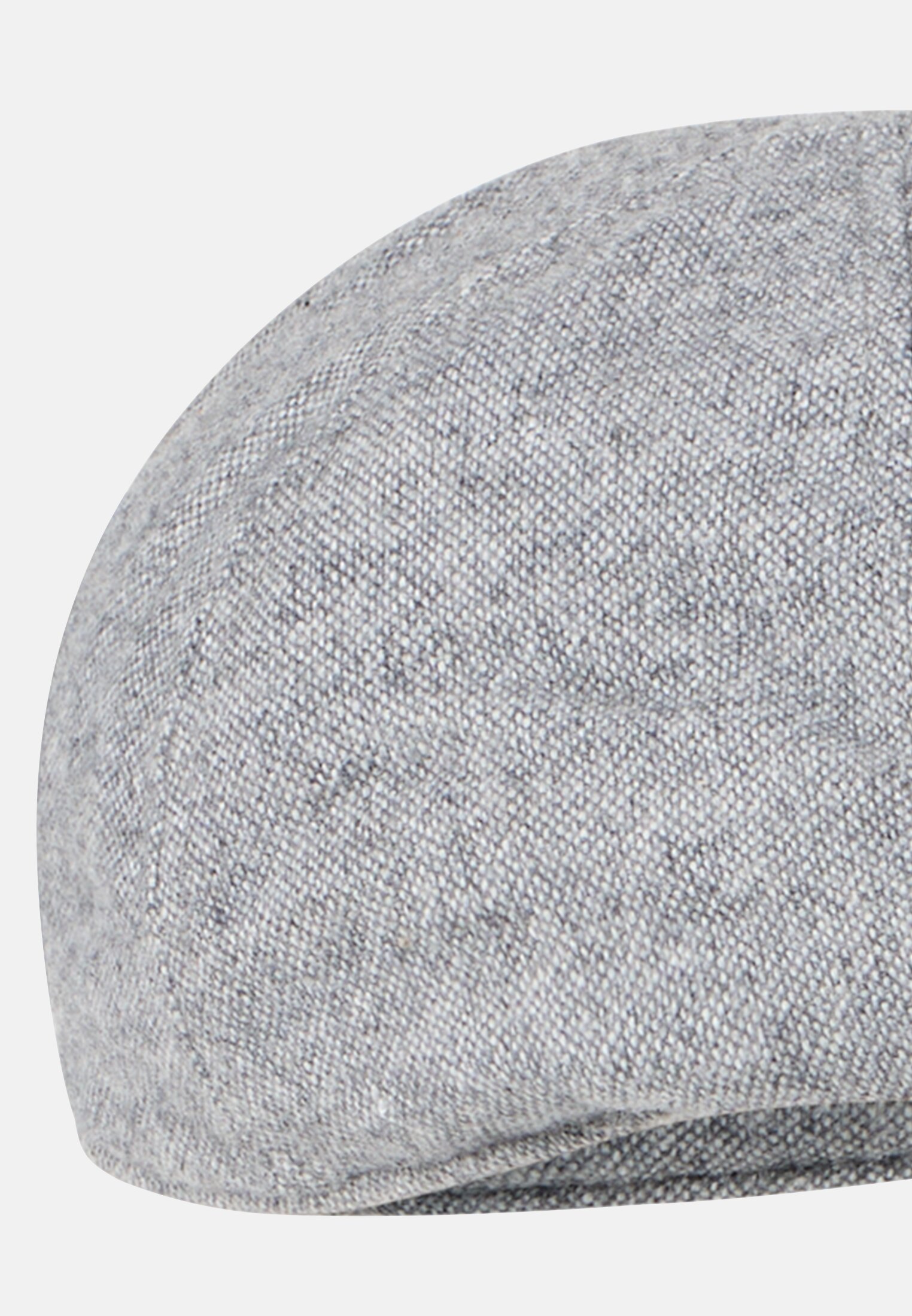 Men Flat cap made of wool mix Stone gray front close