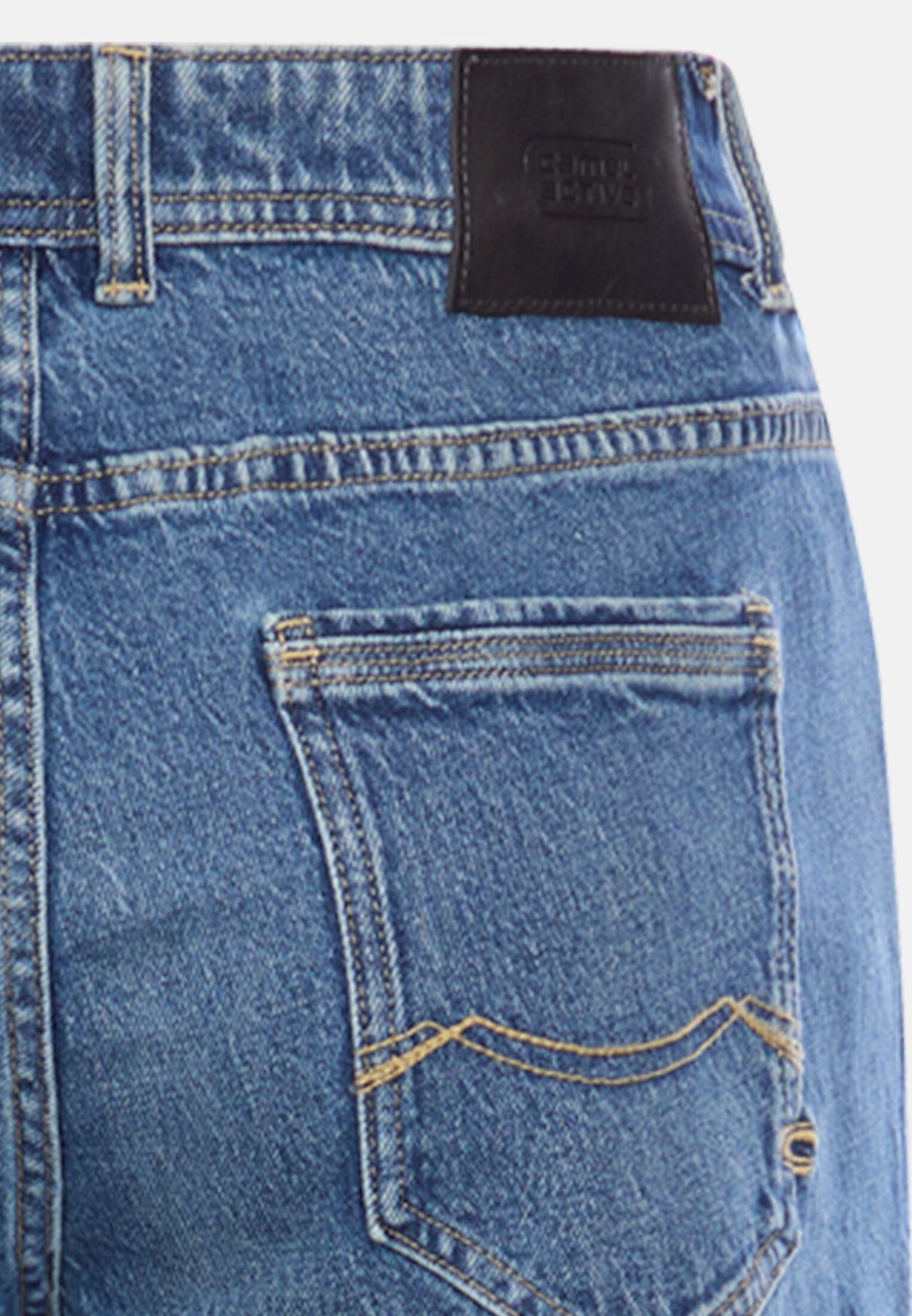 Men Relaxed fit jeans with 2-way stretch Ocean blue close back