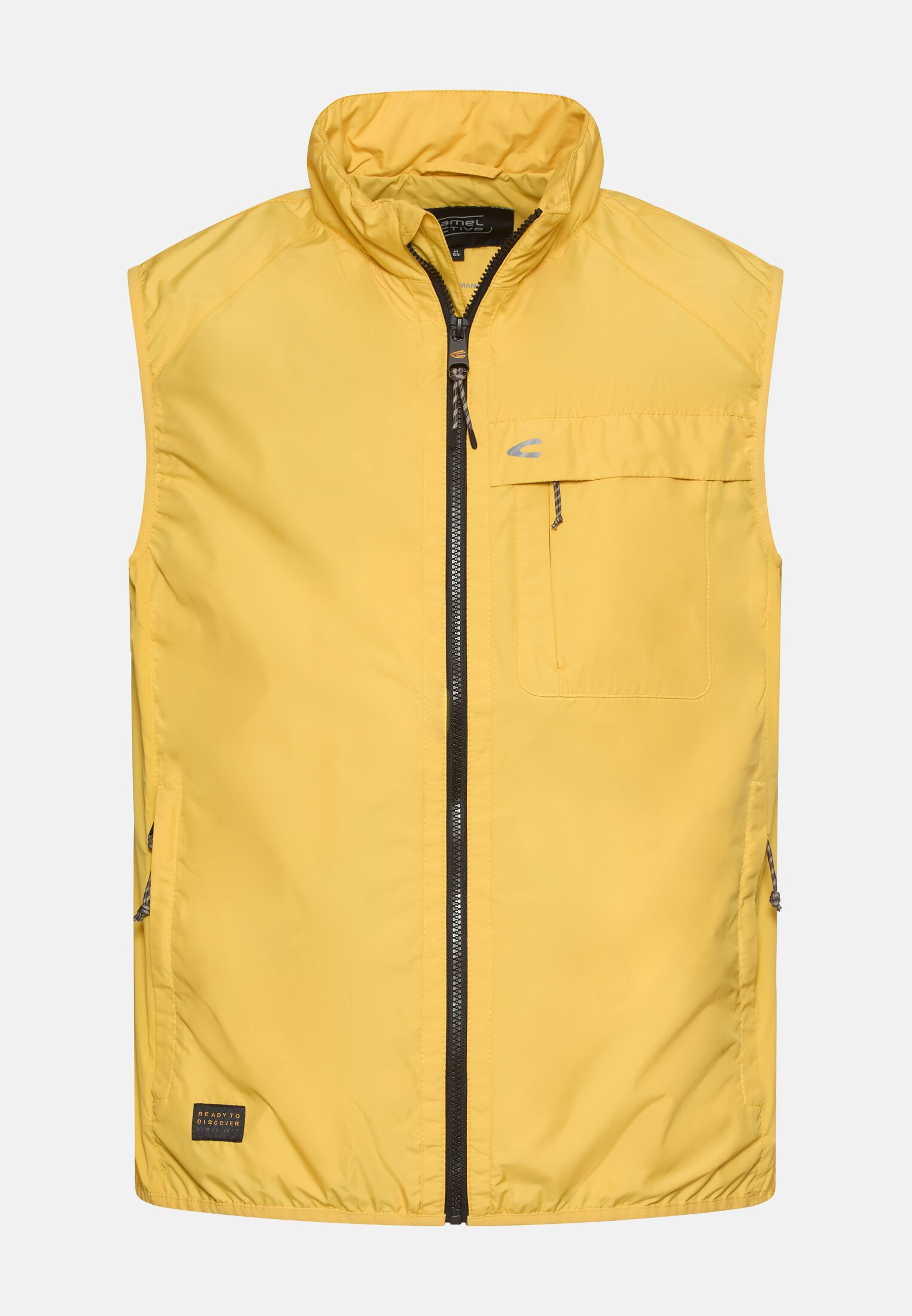 Men Vest made of water-repellent material Sun Yellow frontal front