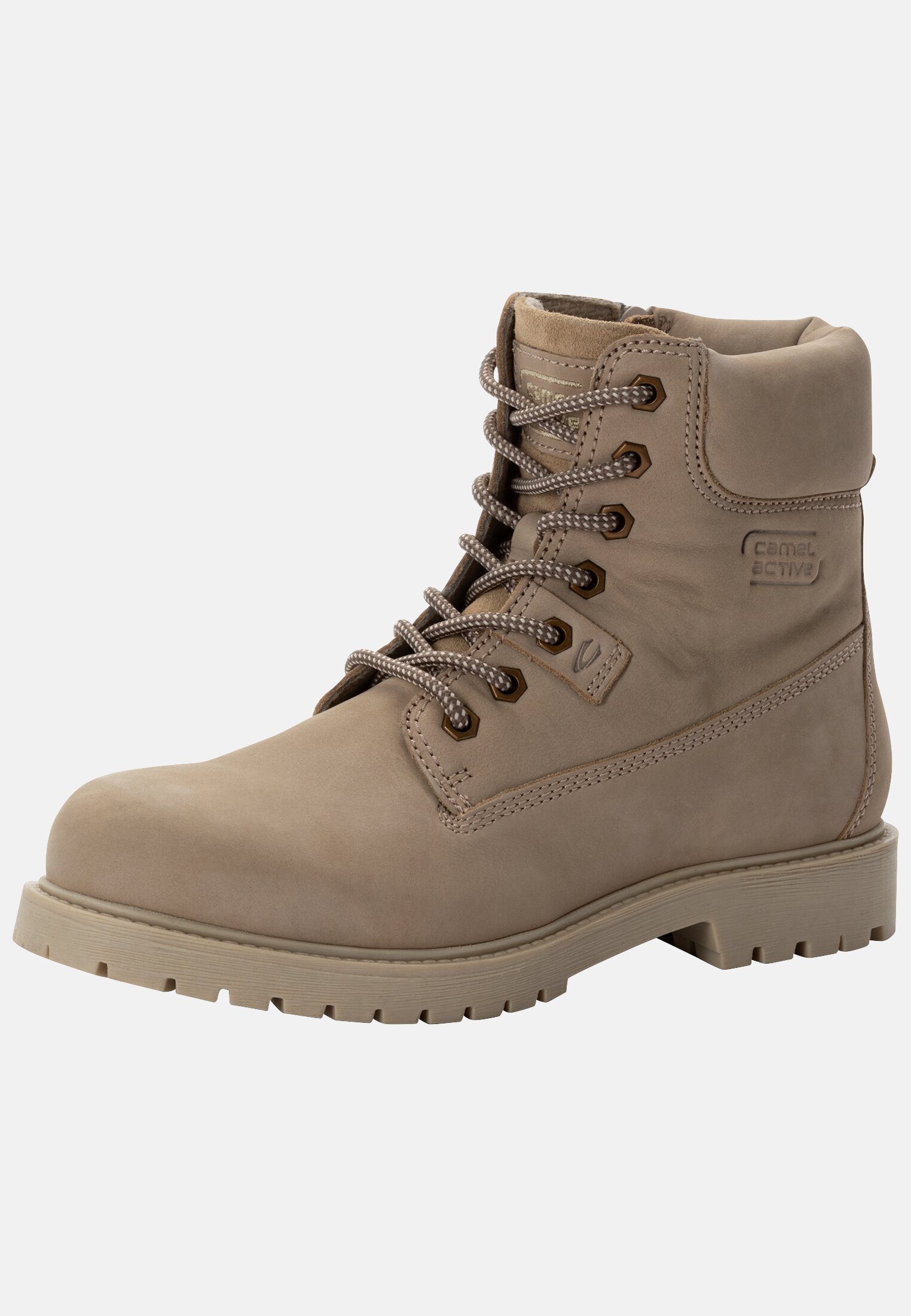 MI_CATR201-0350-450_2G-00 Women Lace-up boot made of genuine leather Sand frontal back