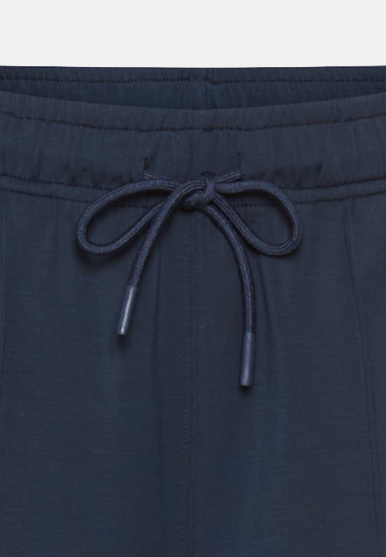 Damen Casual Pants im Jogger-Stil mit elastischem Bund Nachtblau vorne nah