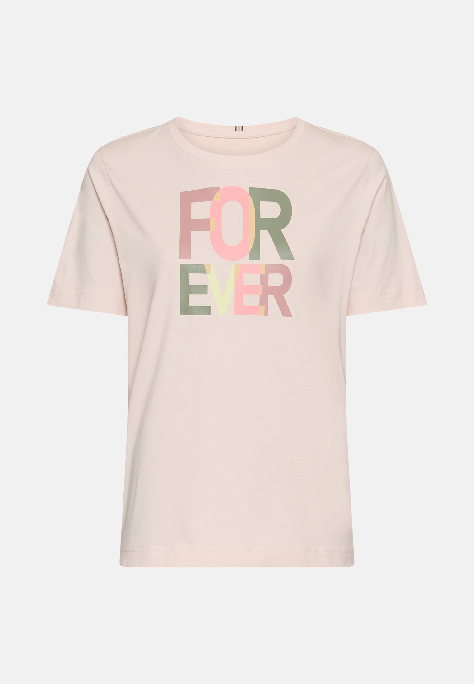Women T-shirt made of pure cotton Lilac pink frontal front