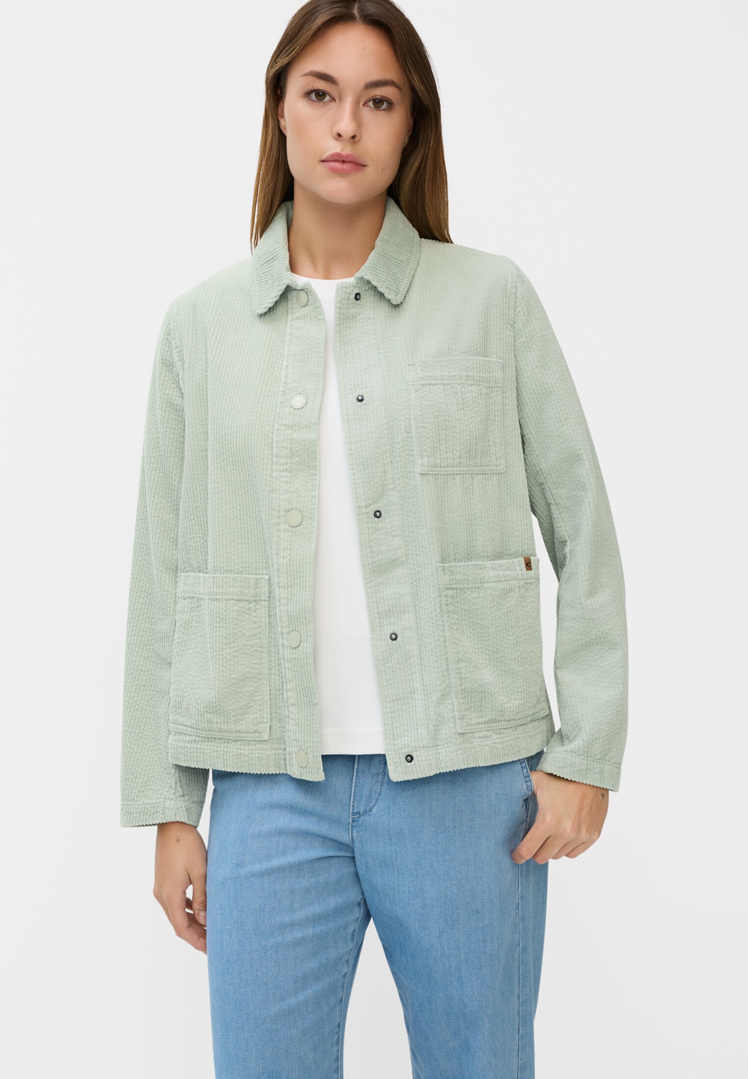Vrouwen Blazer met workwear-details Munt gedragen emotional