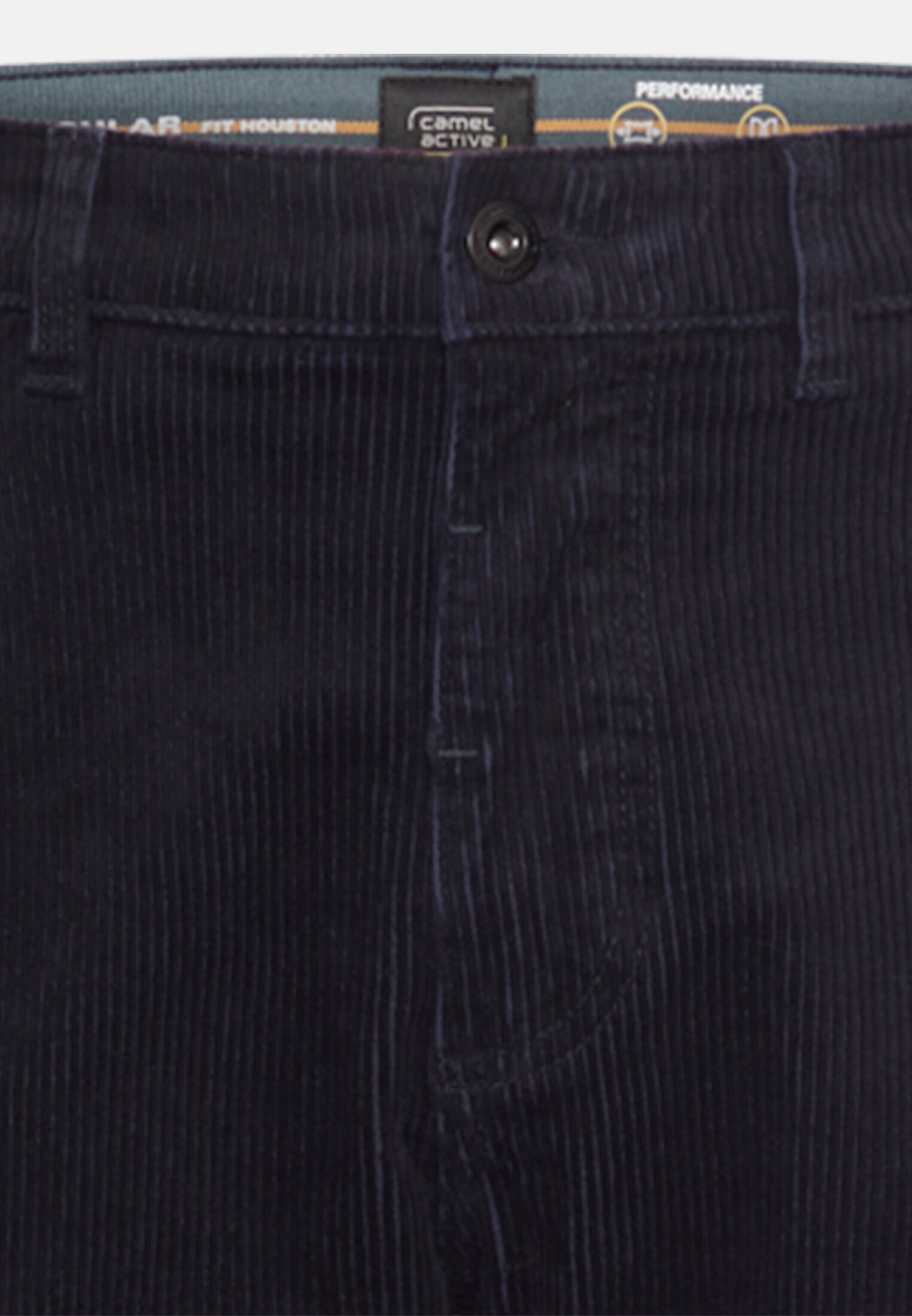 Men Regular Fit Cord Chino Navyblue front close