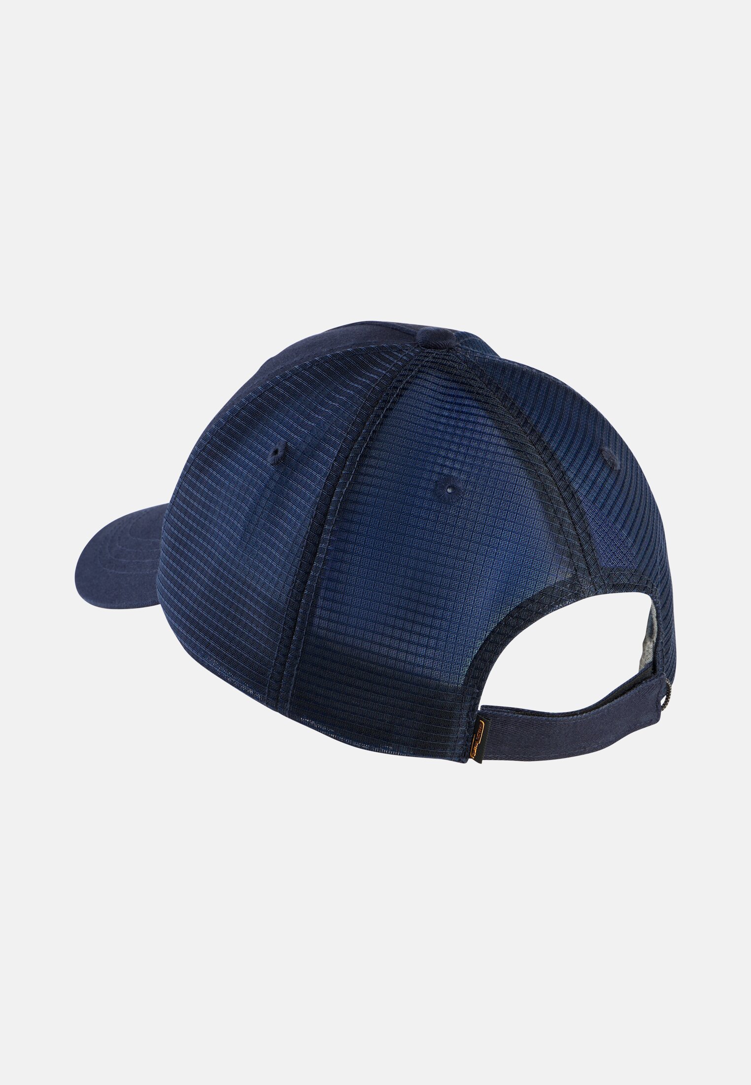 Herren Cap aus reiner Baumwolle Dunkelblau frontal hinten