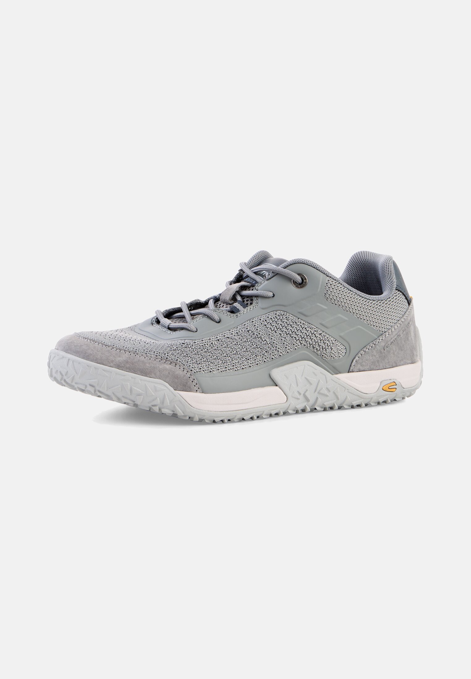 Men Low sneaker with flexible soft sole Grey frontal back