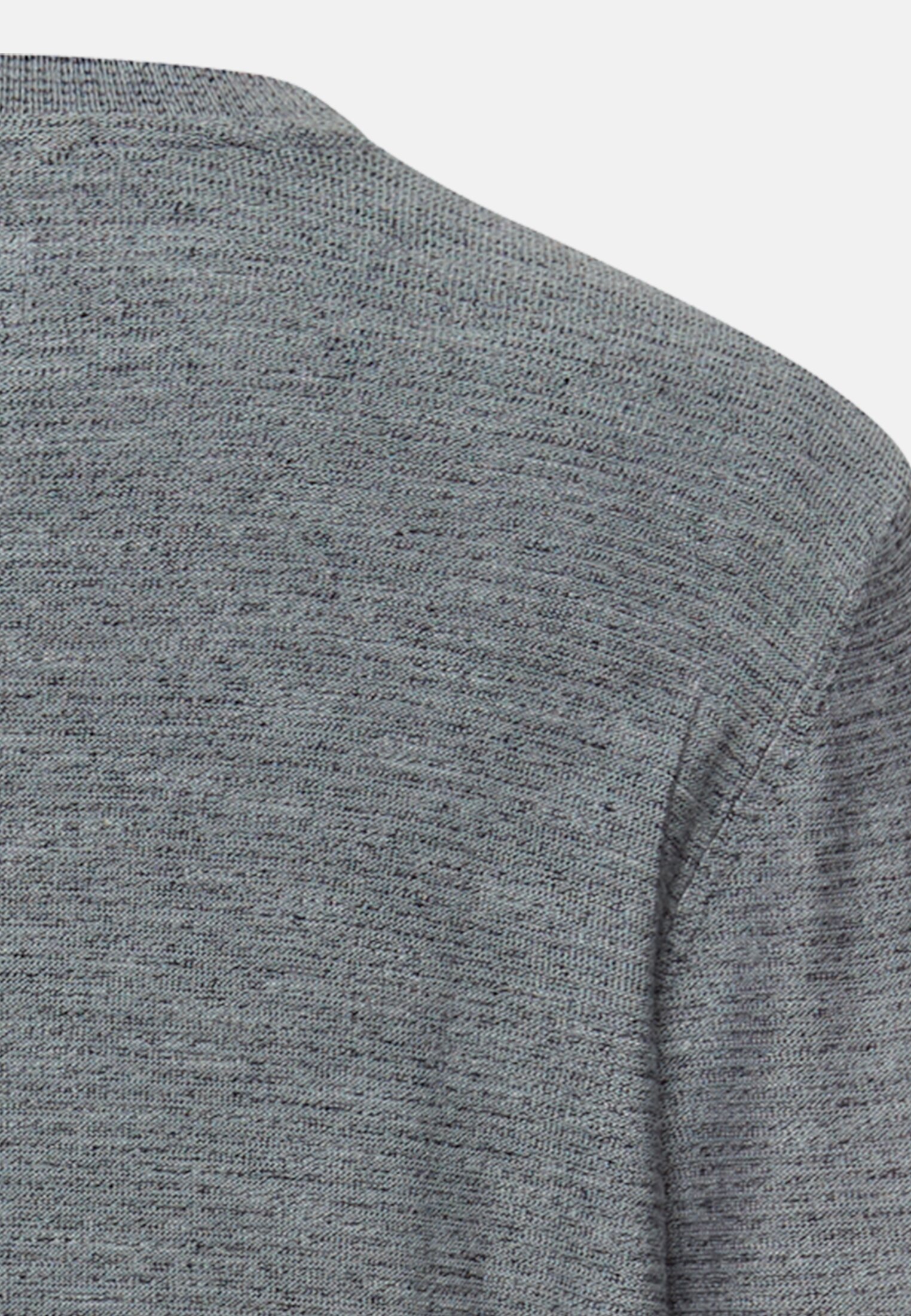 Heren Trui met knoopsluiting Stormblauw achter dichtbij