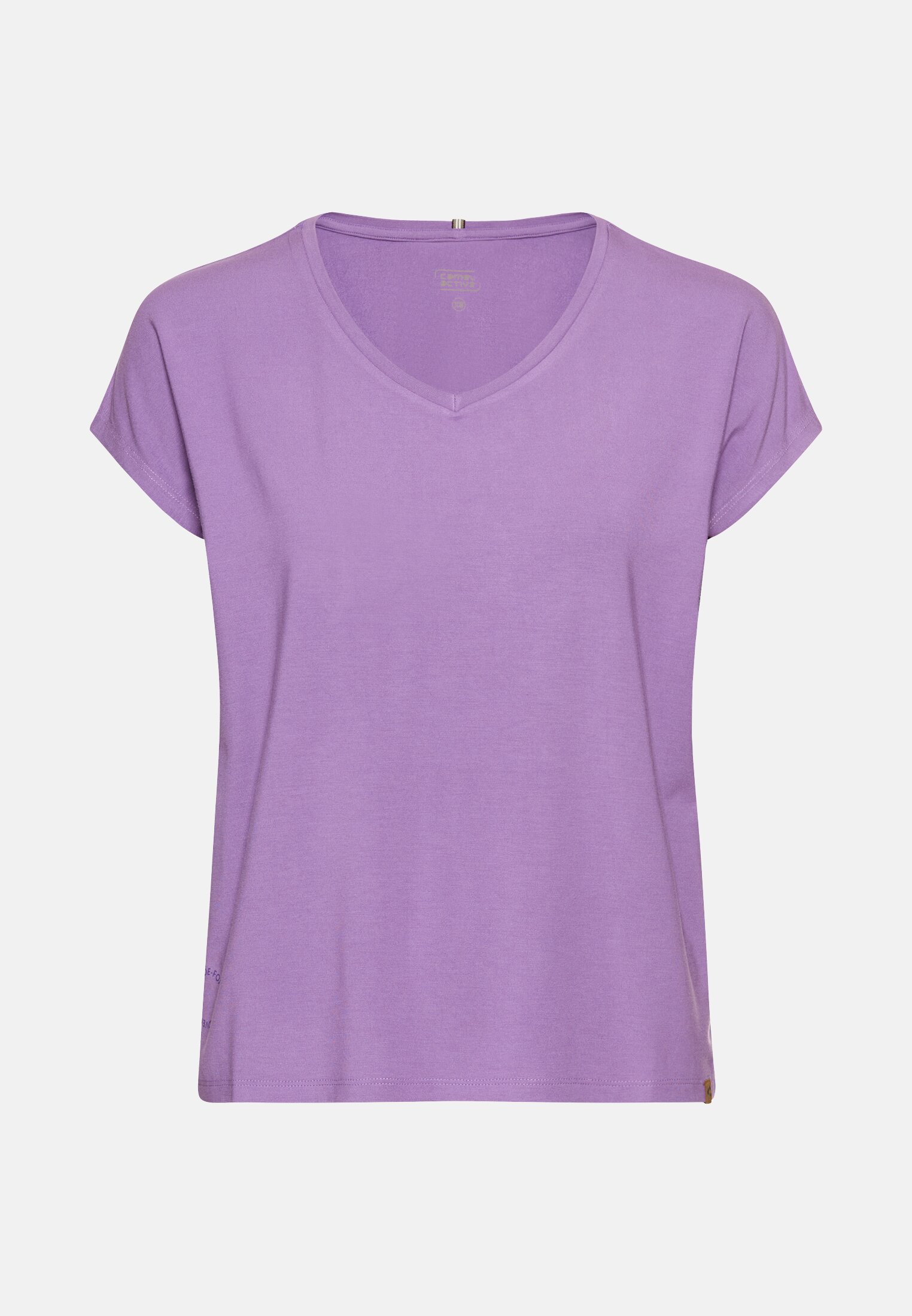 camelactive_T-Shirt_Violet_309677-5T63-59_0G Damen T-Shirt aus elastischer Viskose Lila frontal vorn