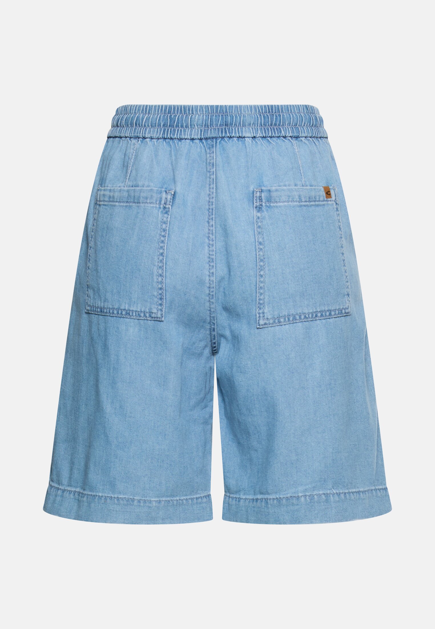 Damen Bermuda Shorts mit Tunnelzug Hellblau frontal hinten