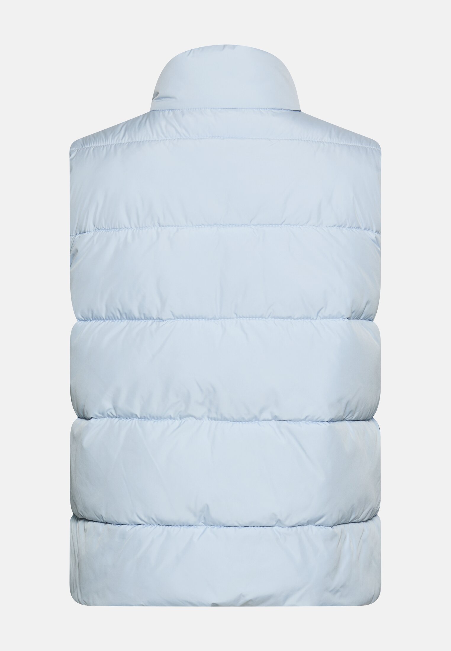 Women Windproof vest with zippered pockets Light Blue frontal back