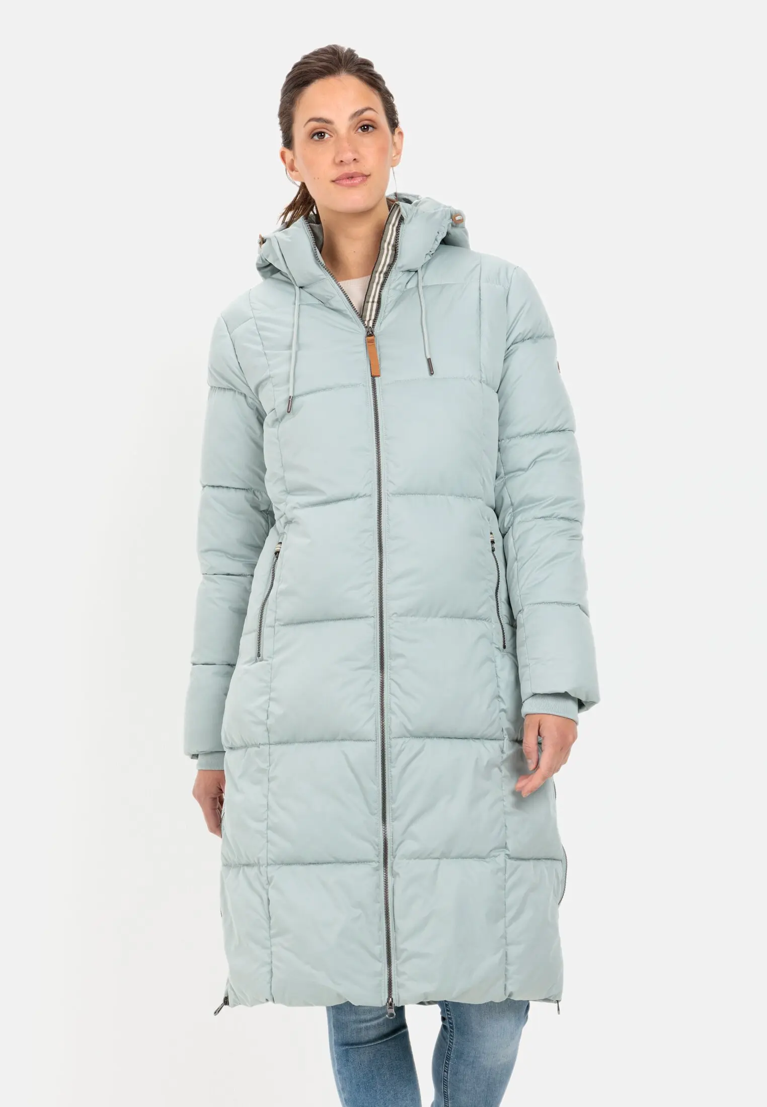 Womens long quilted coat with hood new arrivals