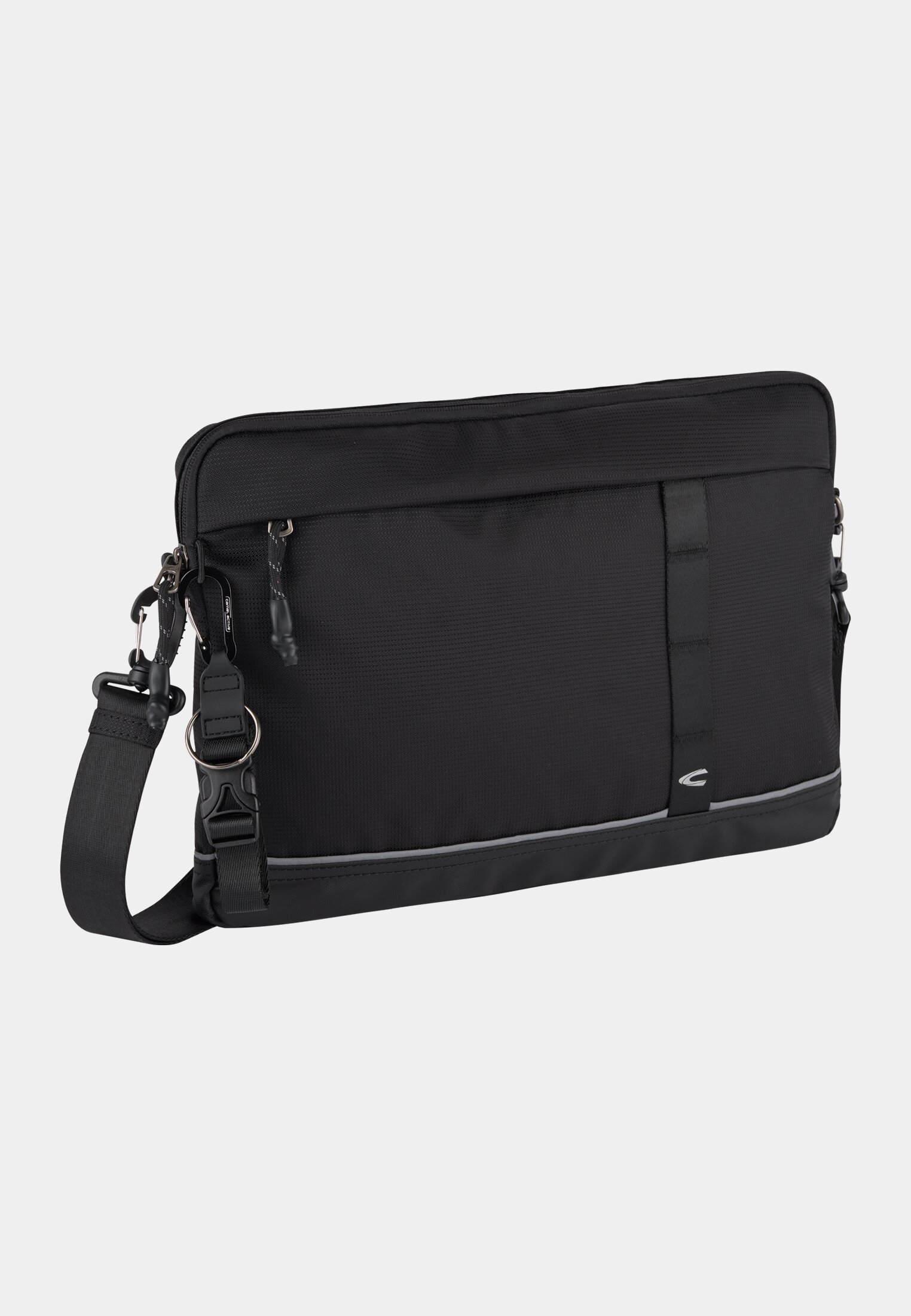 Herren CONNECT Laptoptasche mit Handyfach Schwarz frontal vorn