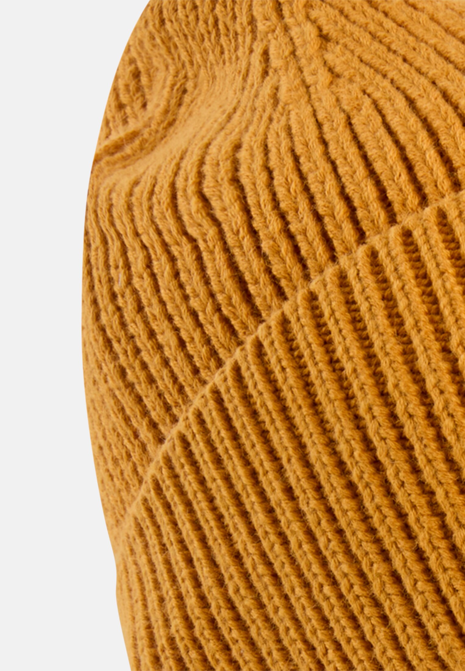 Men Beanie made from a cotton-cashmere blend Yellow front close