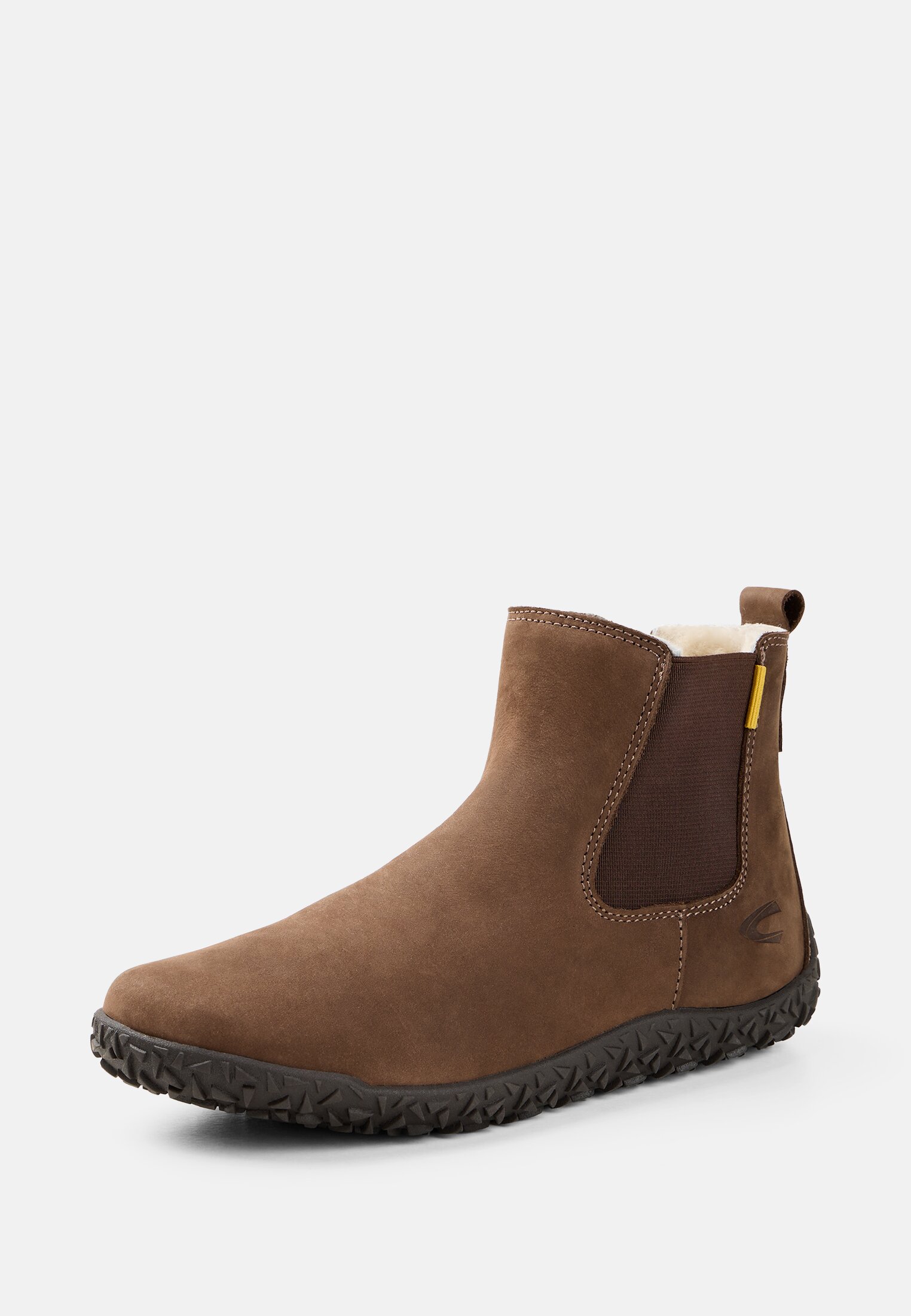 Damen Chelsea Boot mit warmem Innenfutter Braun frontal hinten