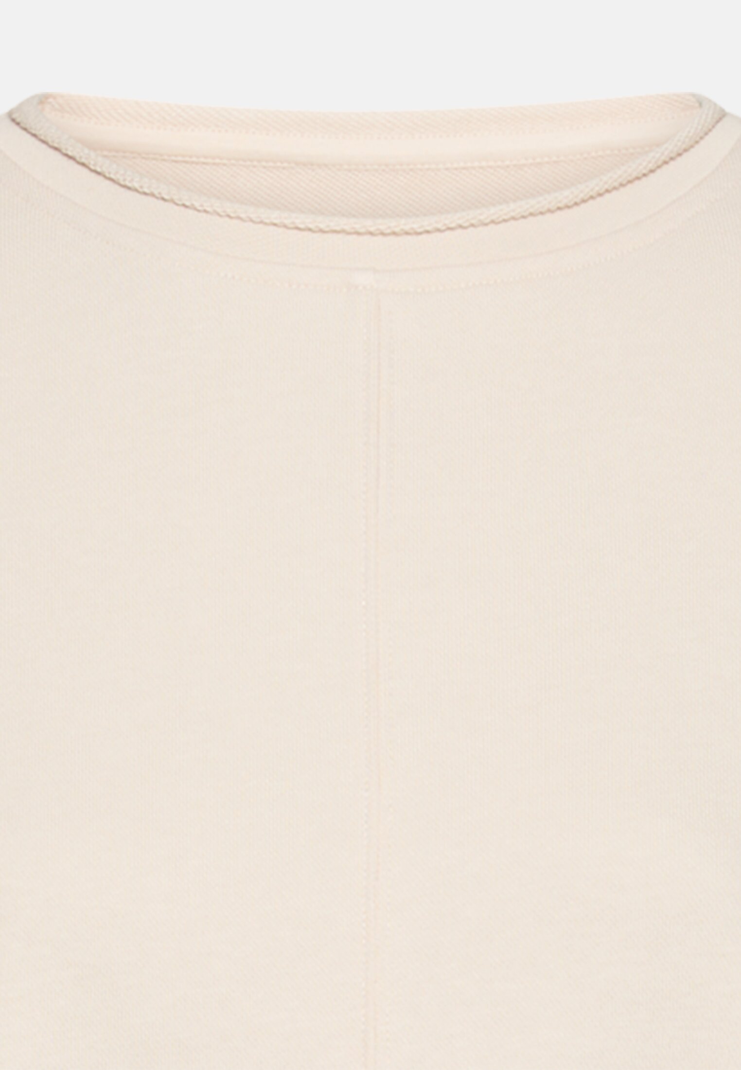 Damen Sweatshirt aus Baumwollgemisch Hafer vorne nah