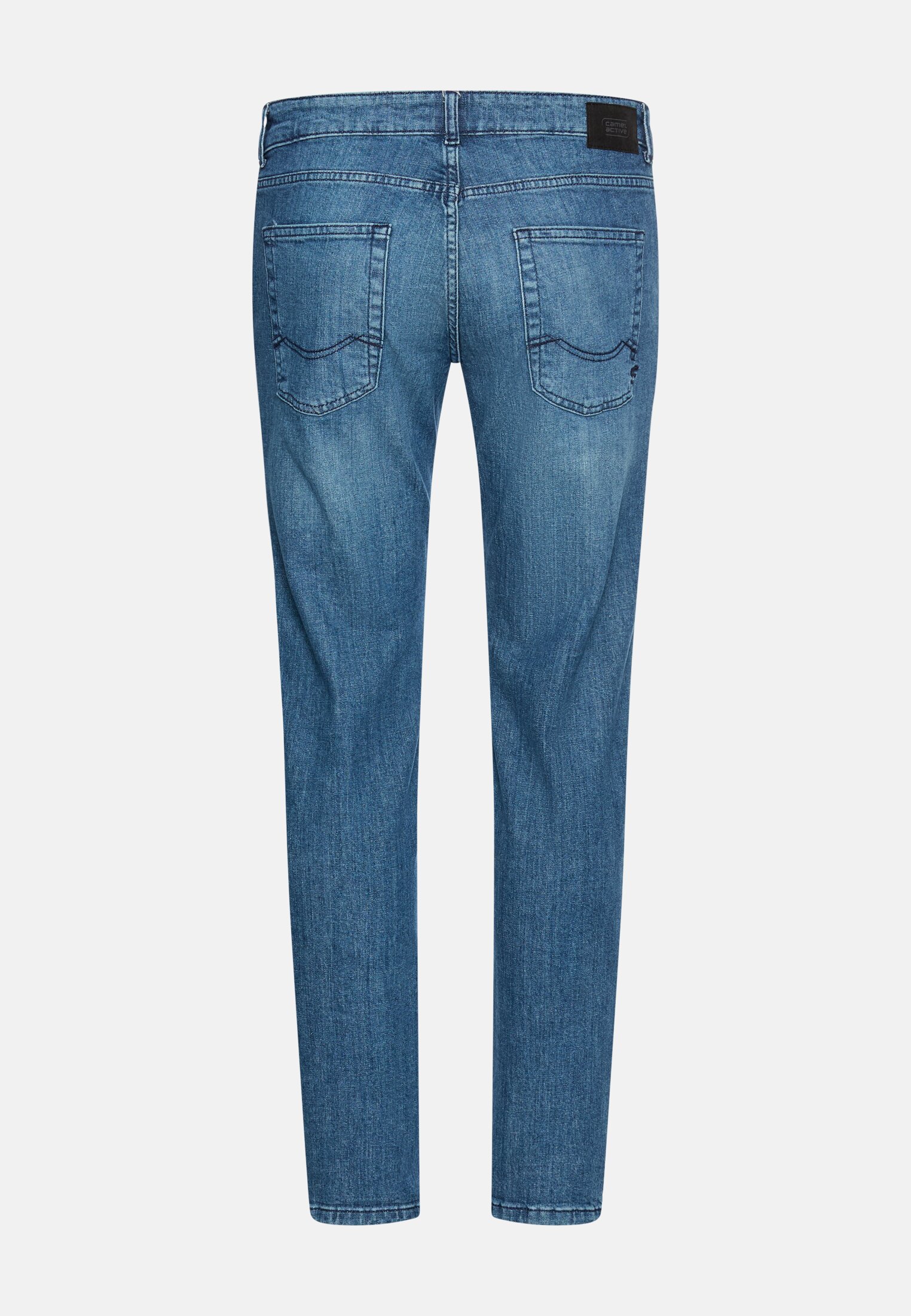 Men 5 Pocket Slim Fit Jeans Blue frontal back