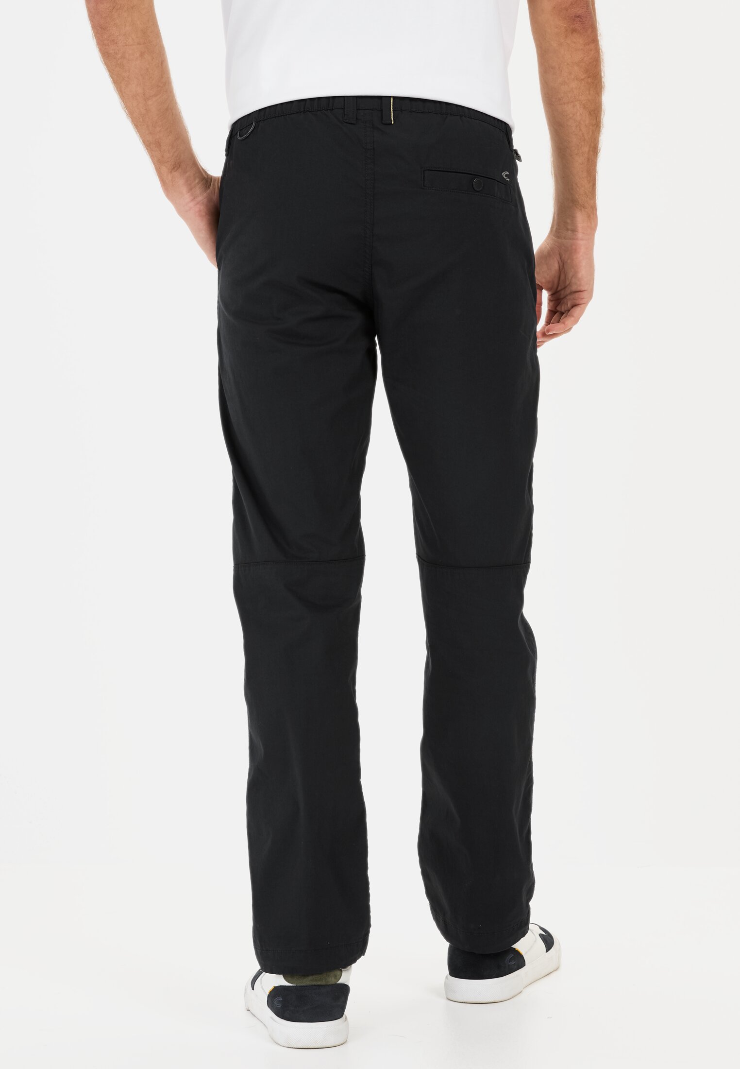 Men Lightweight chinos in a relaxed fit Dark blue worn back