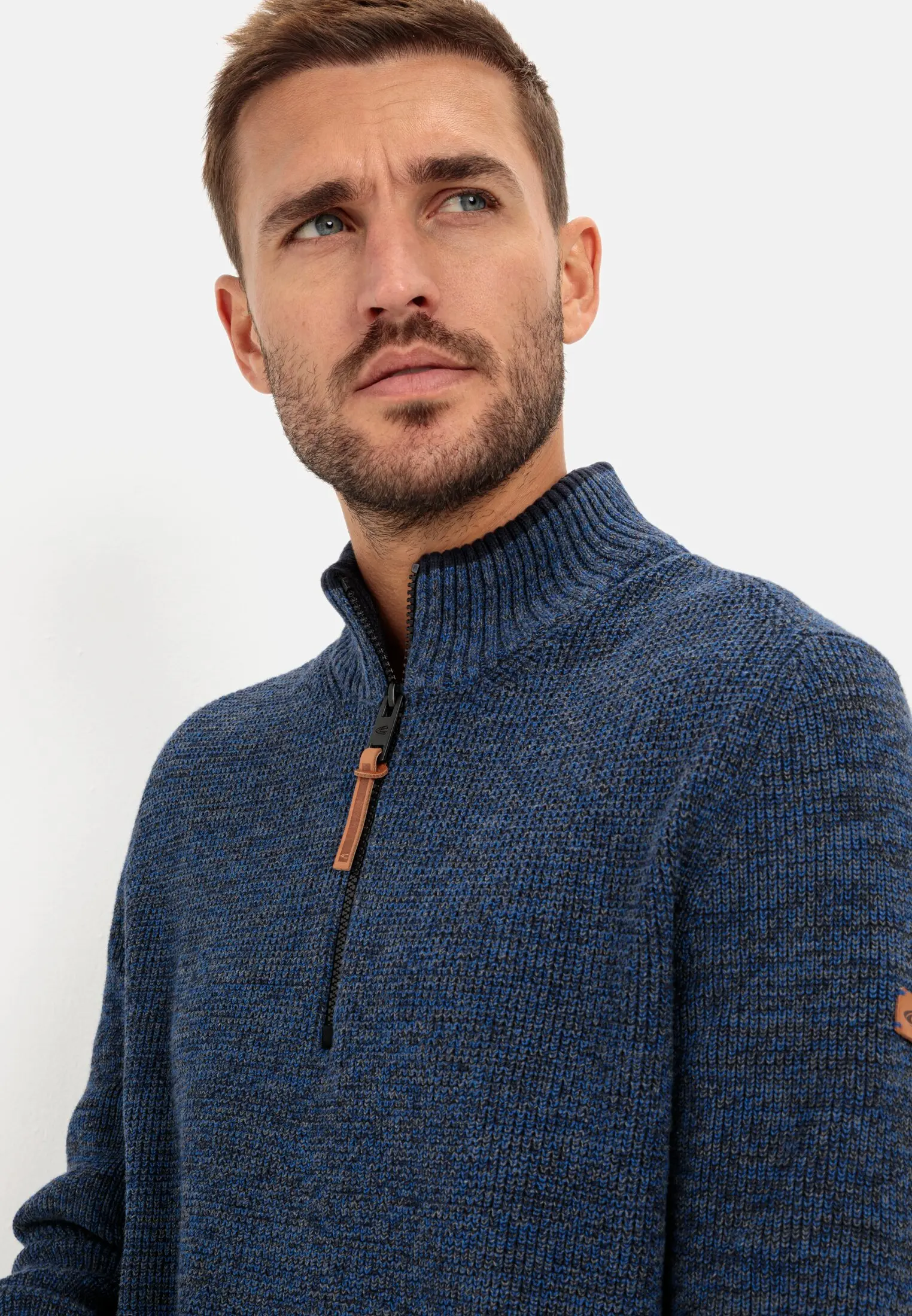 Feinstrick Troyer für Herren in Dunkelblau | 3XL