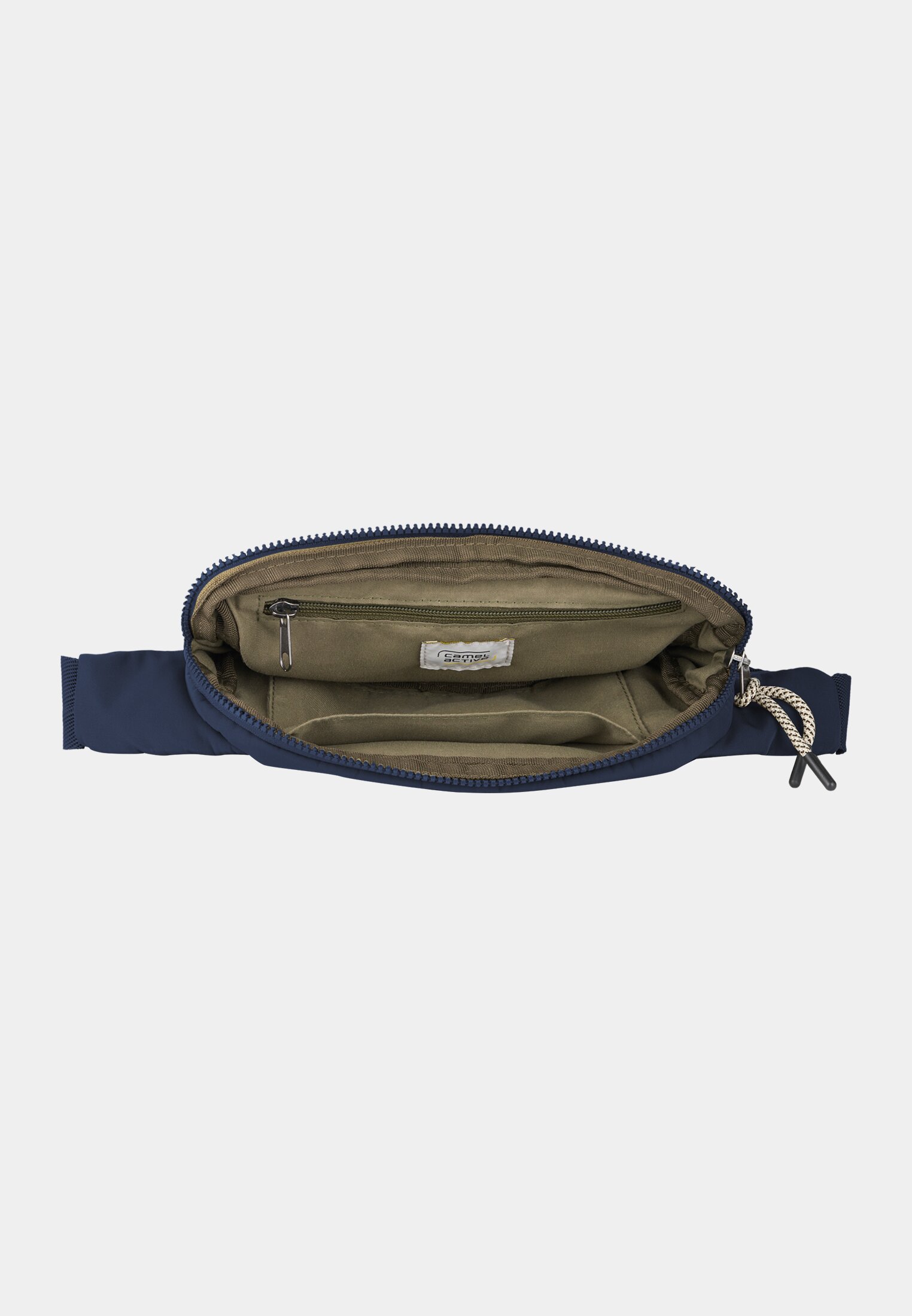 Damen AURUM Gürteltasche mit Reißverschlussfächern Dunkelblau vorne nah