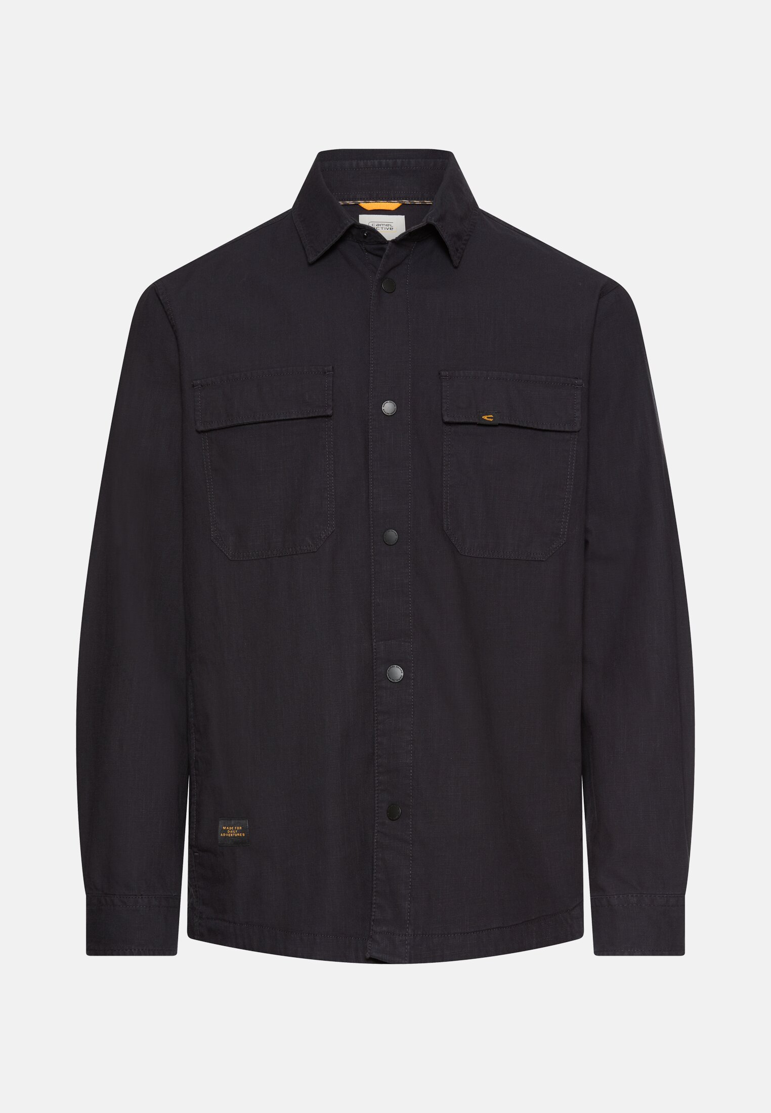 Men Overshirt with pockets Navy Blue frontal front