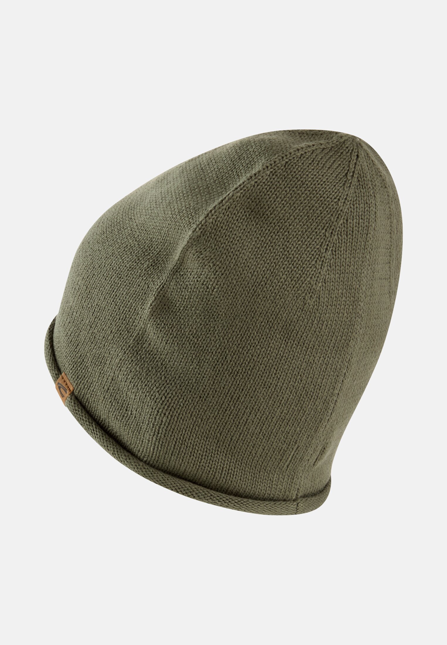Women Cotton beanie Gray - Green frontal back