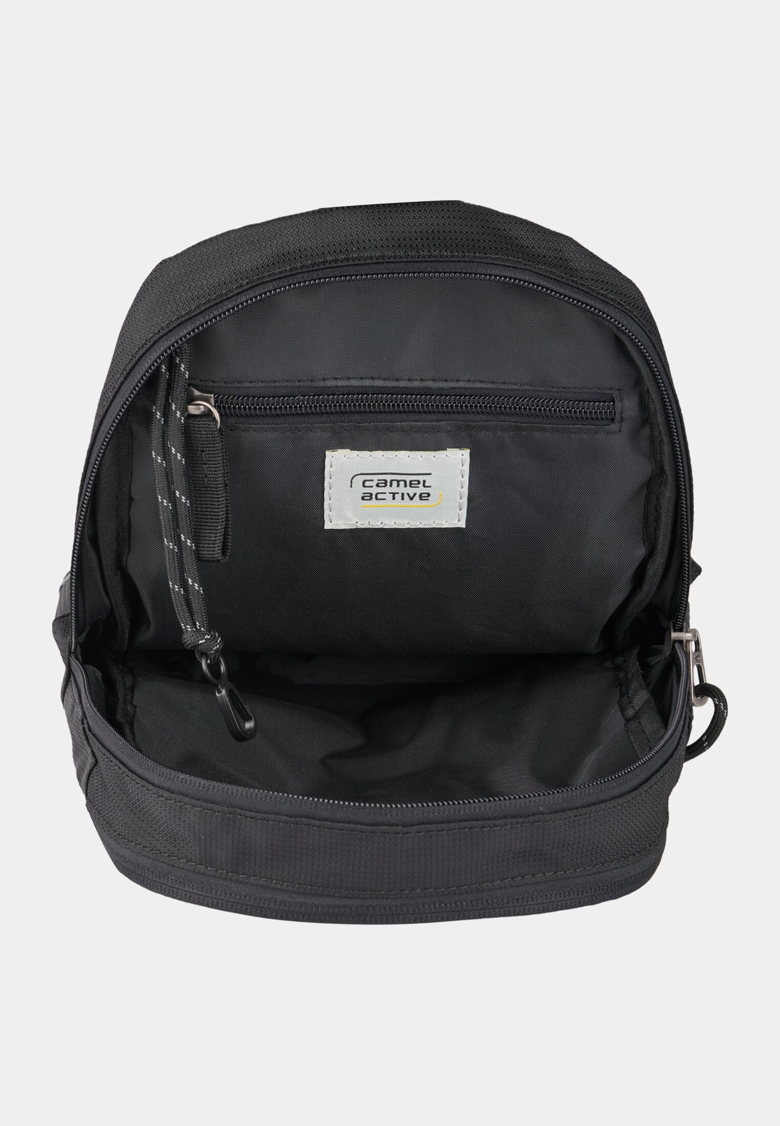Men CONNECT backpack with reflective details Black front close