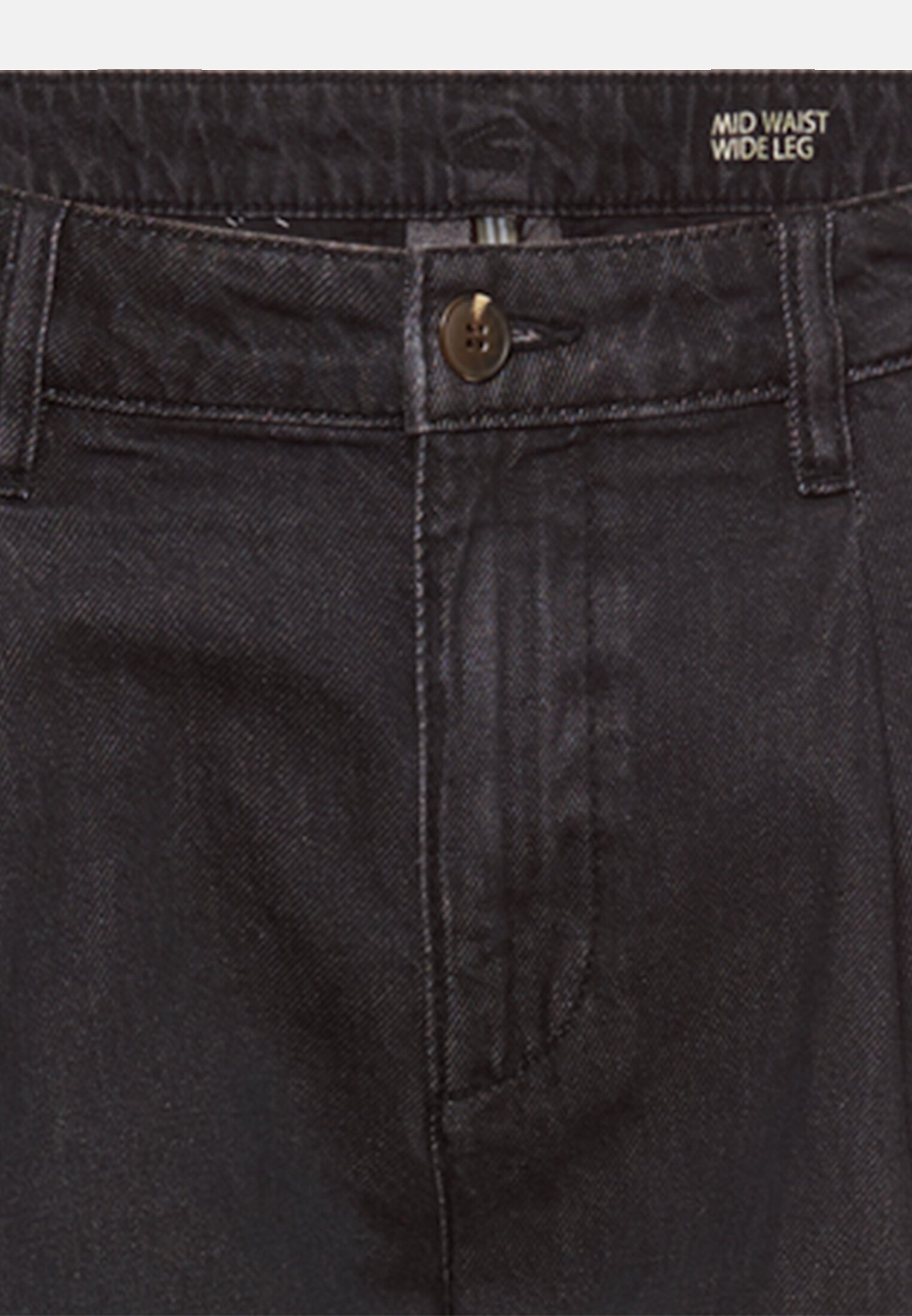 Women Denim chino with five-pocket design Caviar front close