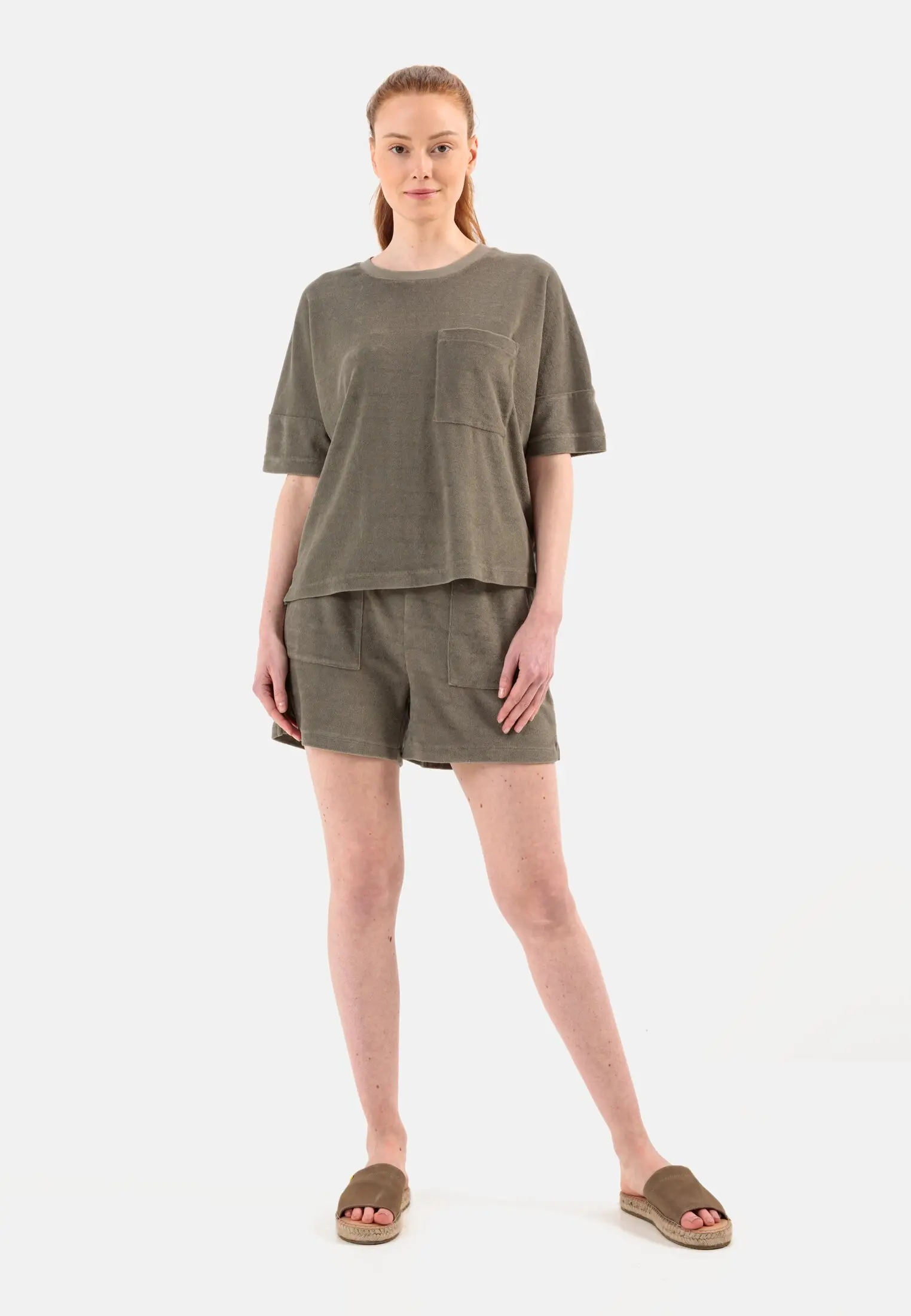 Frottee-Shirt für Damen in Khaki | M | camel active 