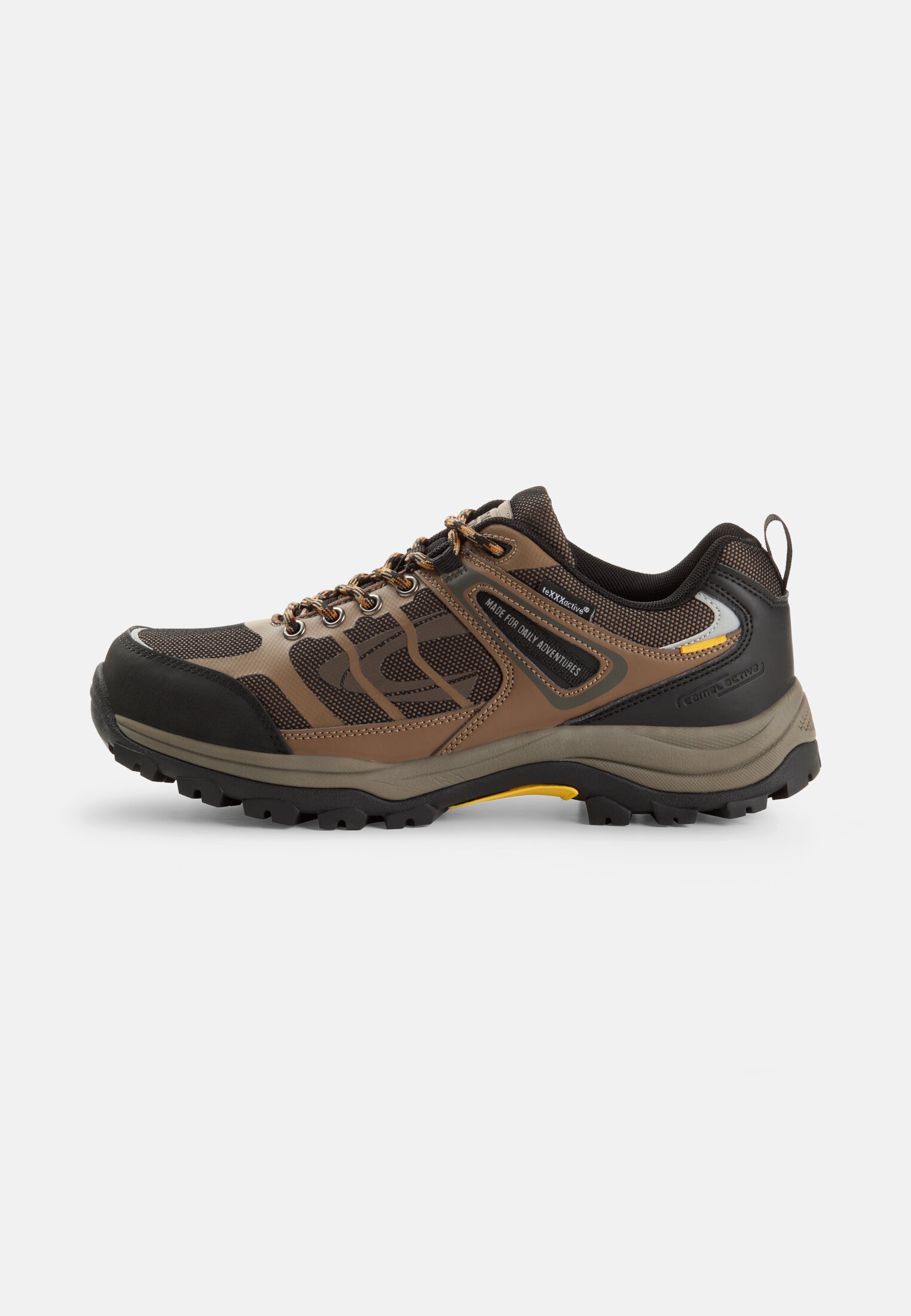 Herren Sneaker mit robuster Sohle Braun frontal vorn