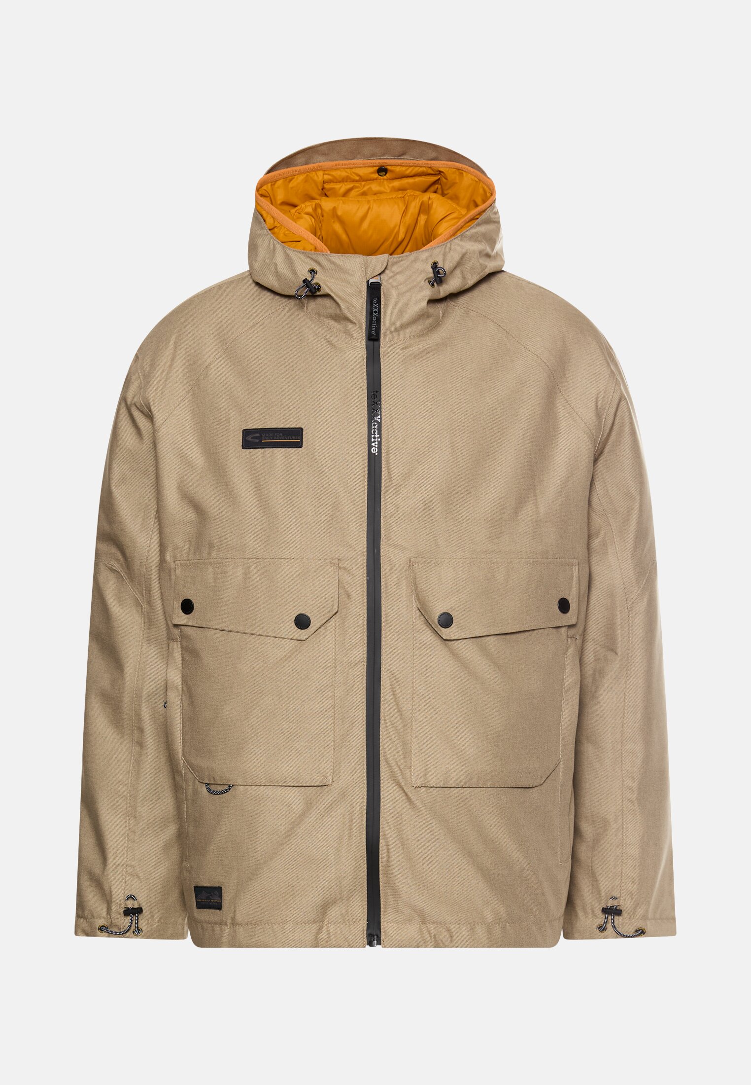Herren teXXXactive® Jacke mit 2-in-1-Funktion Beige frontal vorn