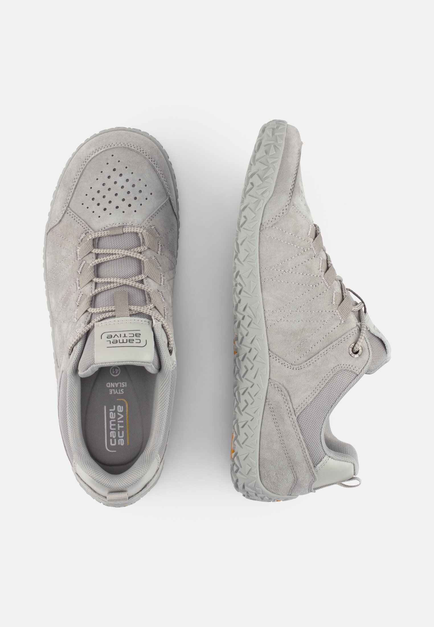 Women Sneakers with a flexible outsole Grey frontal top