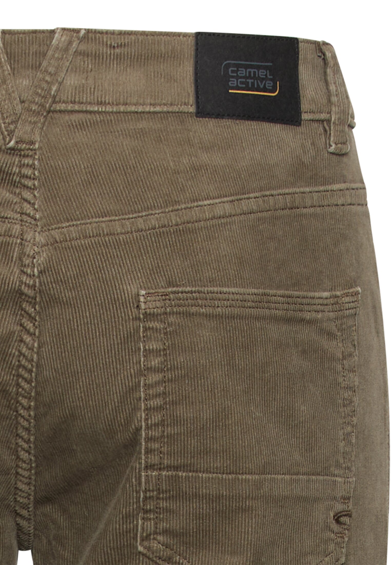 Herren Regular Fit fleXXXactive© Hose Olivgrün hinten nah