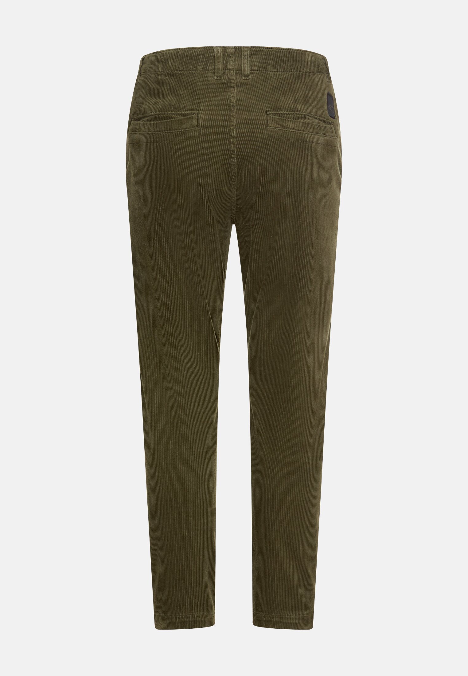 Herren Regular Fit Chino Hose aus Cord Waldgrün frontal hinten