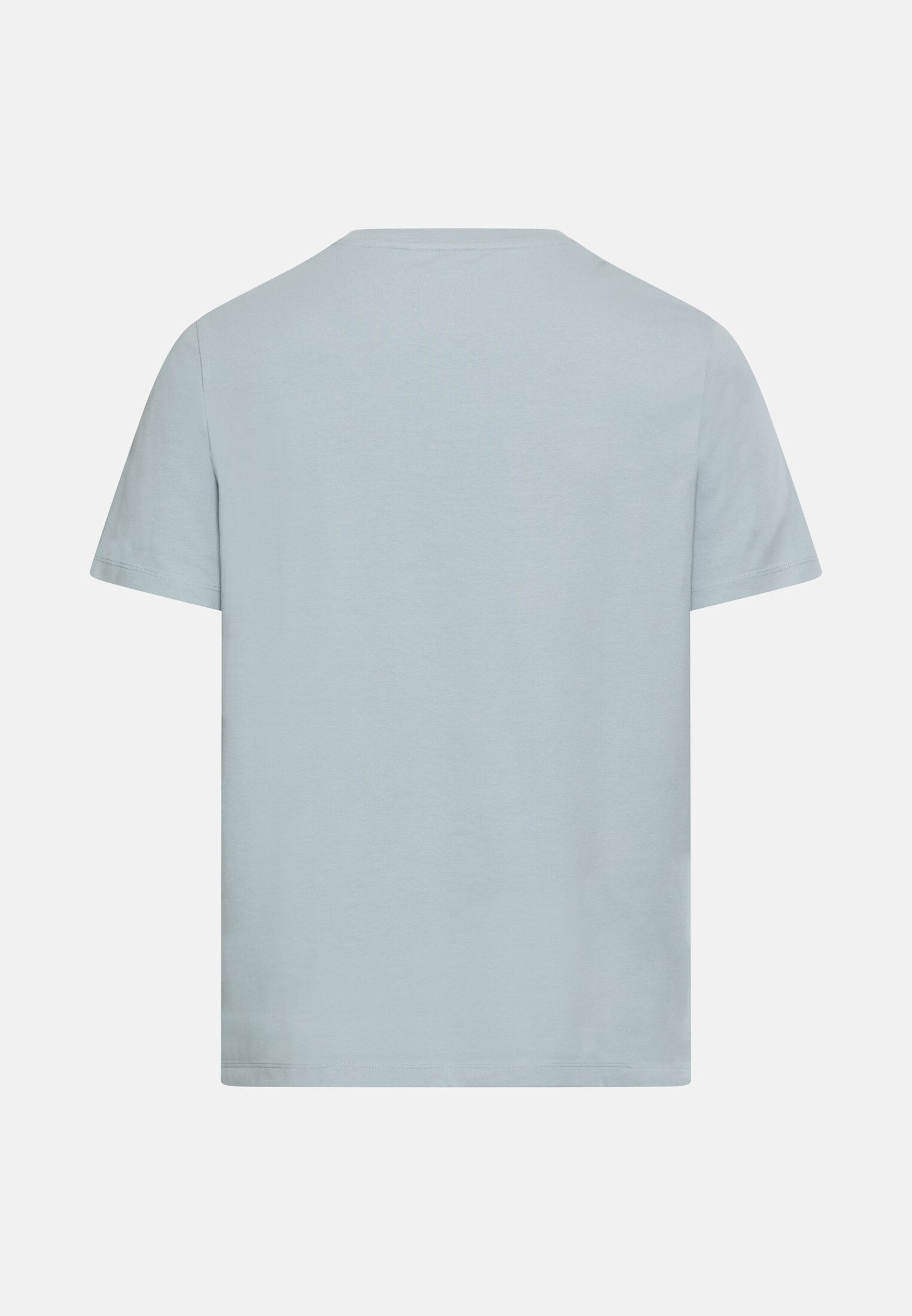 Men fleXXXactive® T-shirt with crew neck Water Blue frontal back
