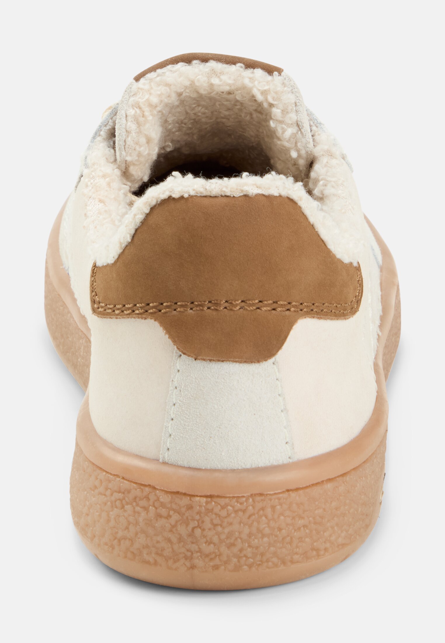 Damen Sneaker mit warmem Innenfutter Beige vorne nah