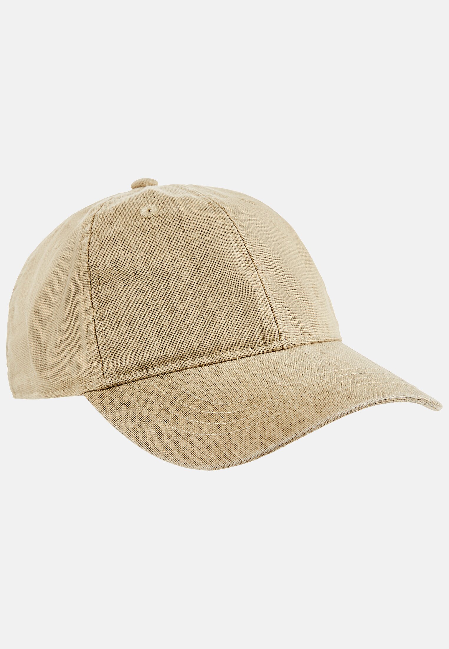 Herren Größenverstellbare Cap aus Organic Cotton Beige frontal vorn