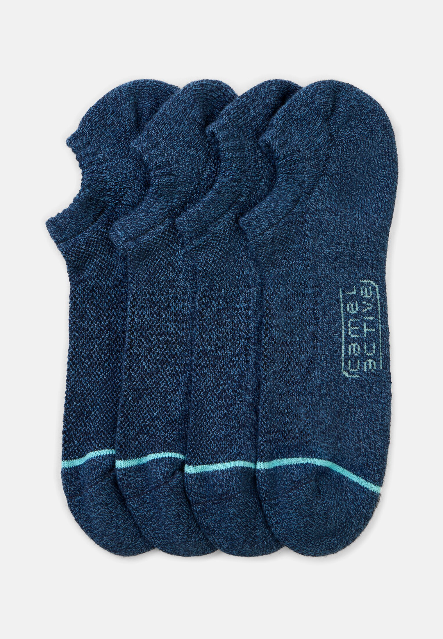 Herren Sneaker-Socken mit Baumwollmix Blau frontal vorn